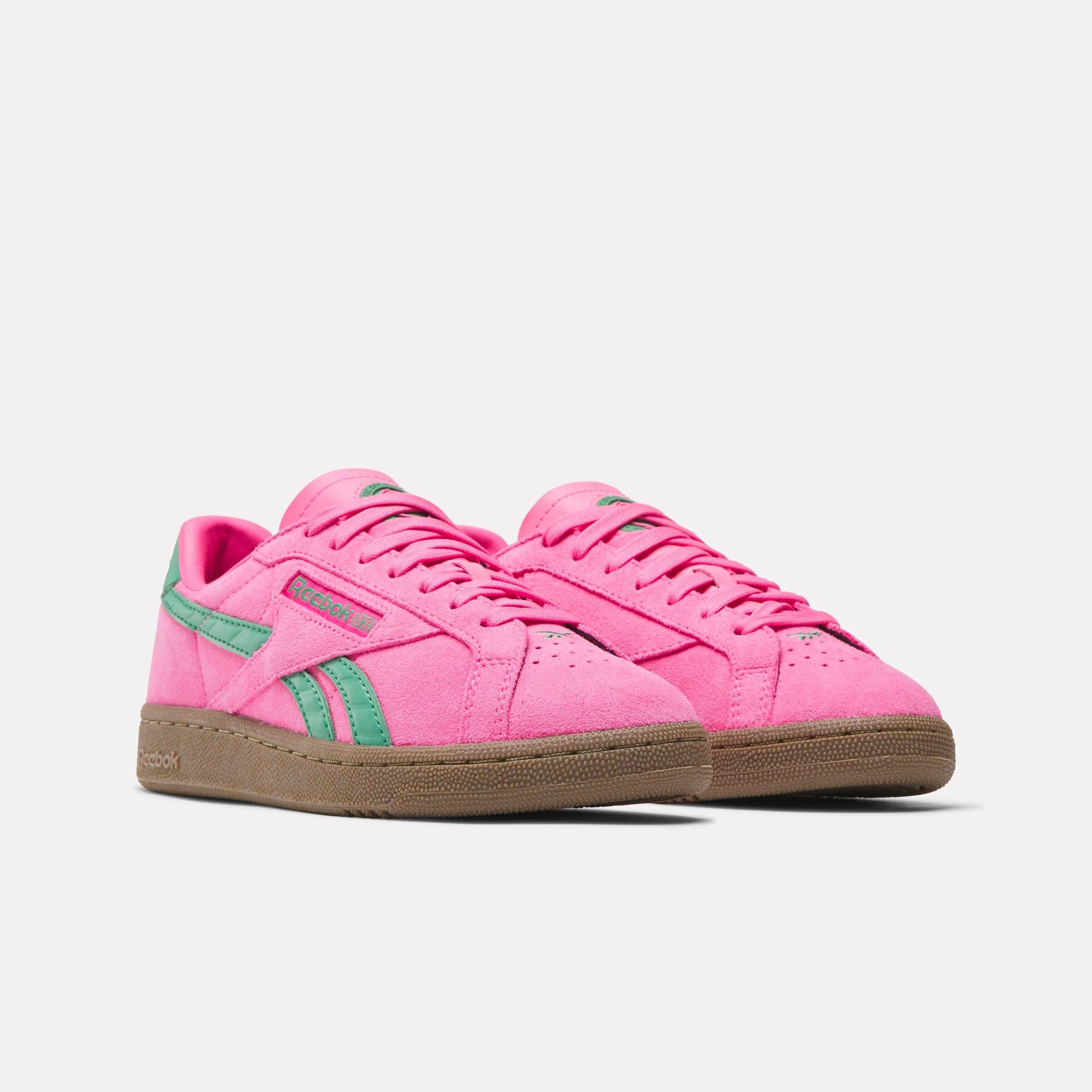Reebok Footwear Women Club C Grounds UK Shoes ATOMICPINK/UPGRADEGREEN/GUM - Image 2