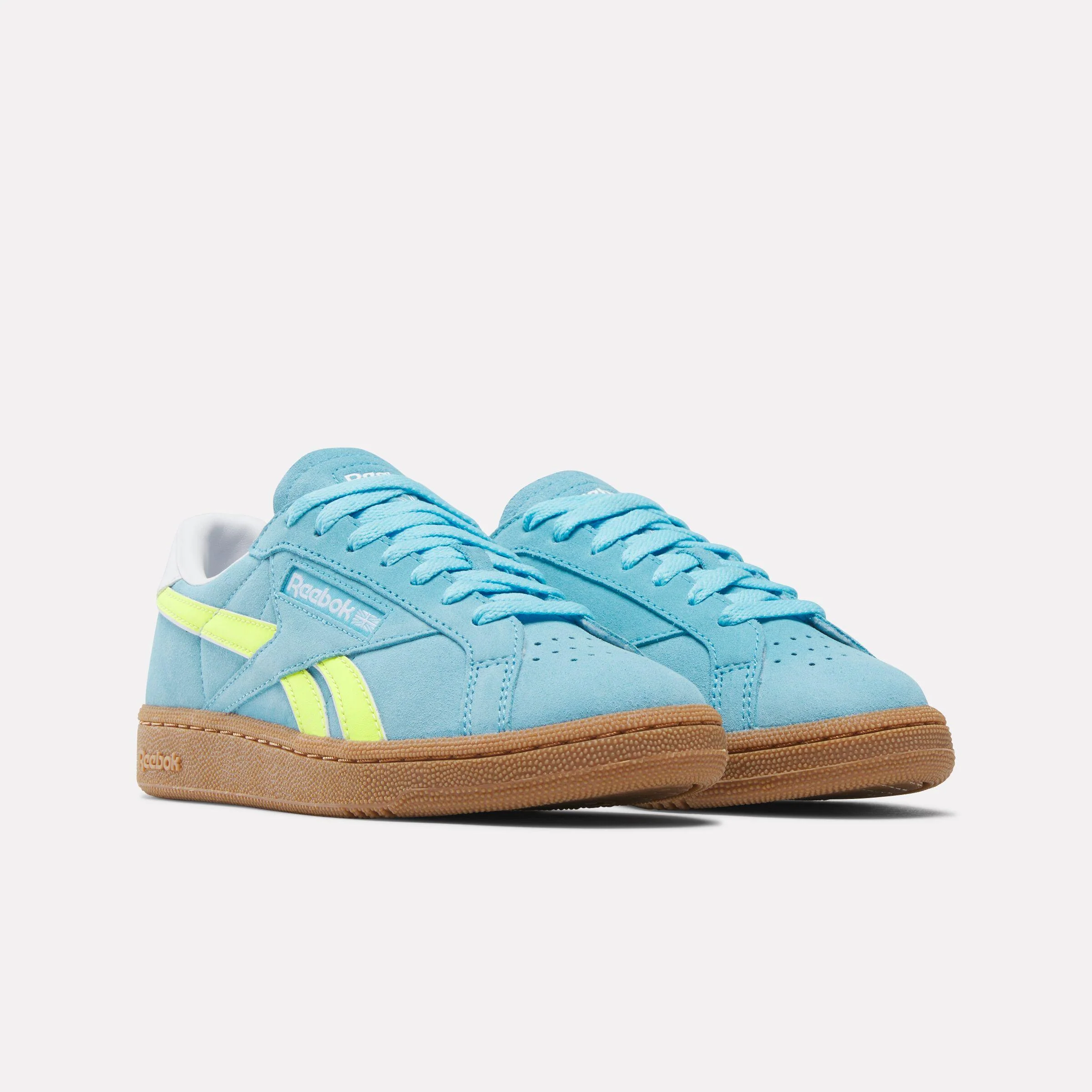 Reebok Footwear Women Club C Grounds UK Shoes DIGITAL BLUE/SOLAR ACID YELLOW - Image 2
