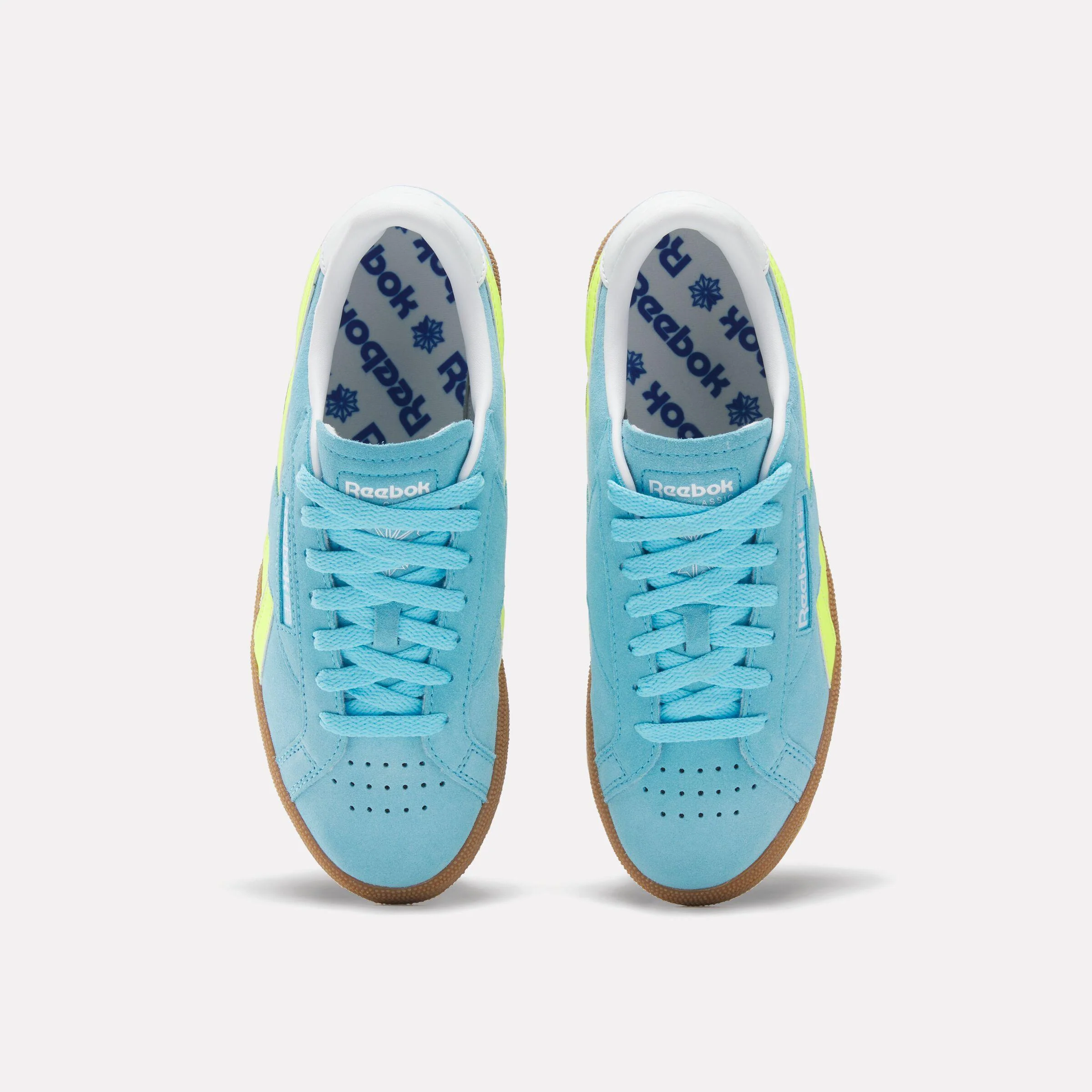 Reebok Footwear Women Club C Grounds UK Shoes DIGITAL BLUE/SOLAR ACID YELLOW - Image 5
