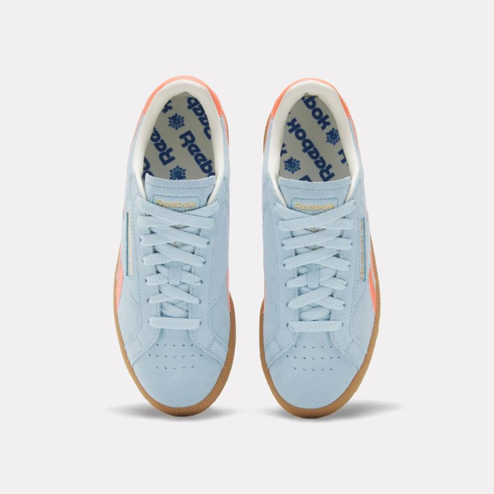 Reebok Footwear Women Club C Grounds UK Shoes SOFTBLUE/SUPERCHARGEDCORAL/GUM - Image 5