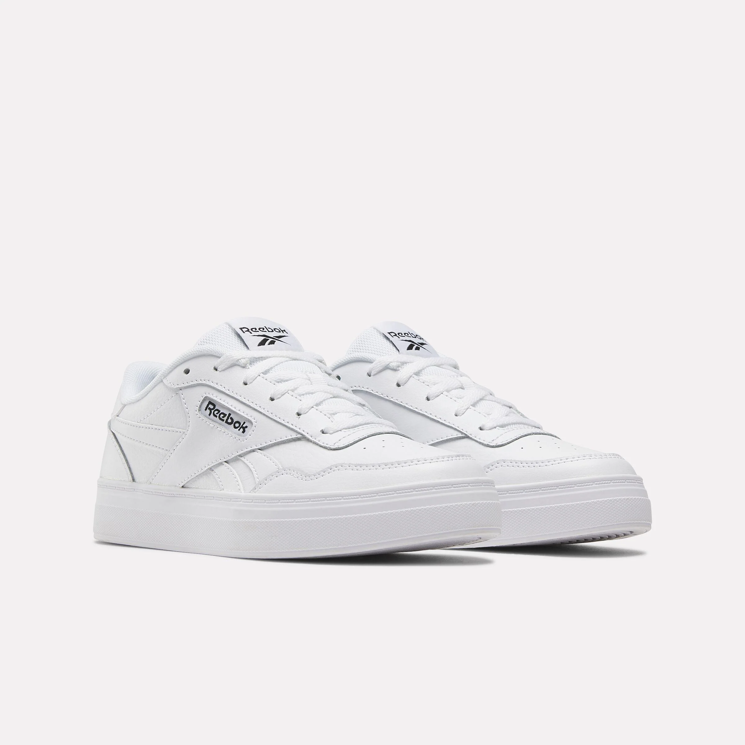 Reebok Footwear Women Reebok Court Advance Bold Shoes FTWR WHT/FTWR WHT/CORE BLK - Image 2