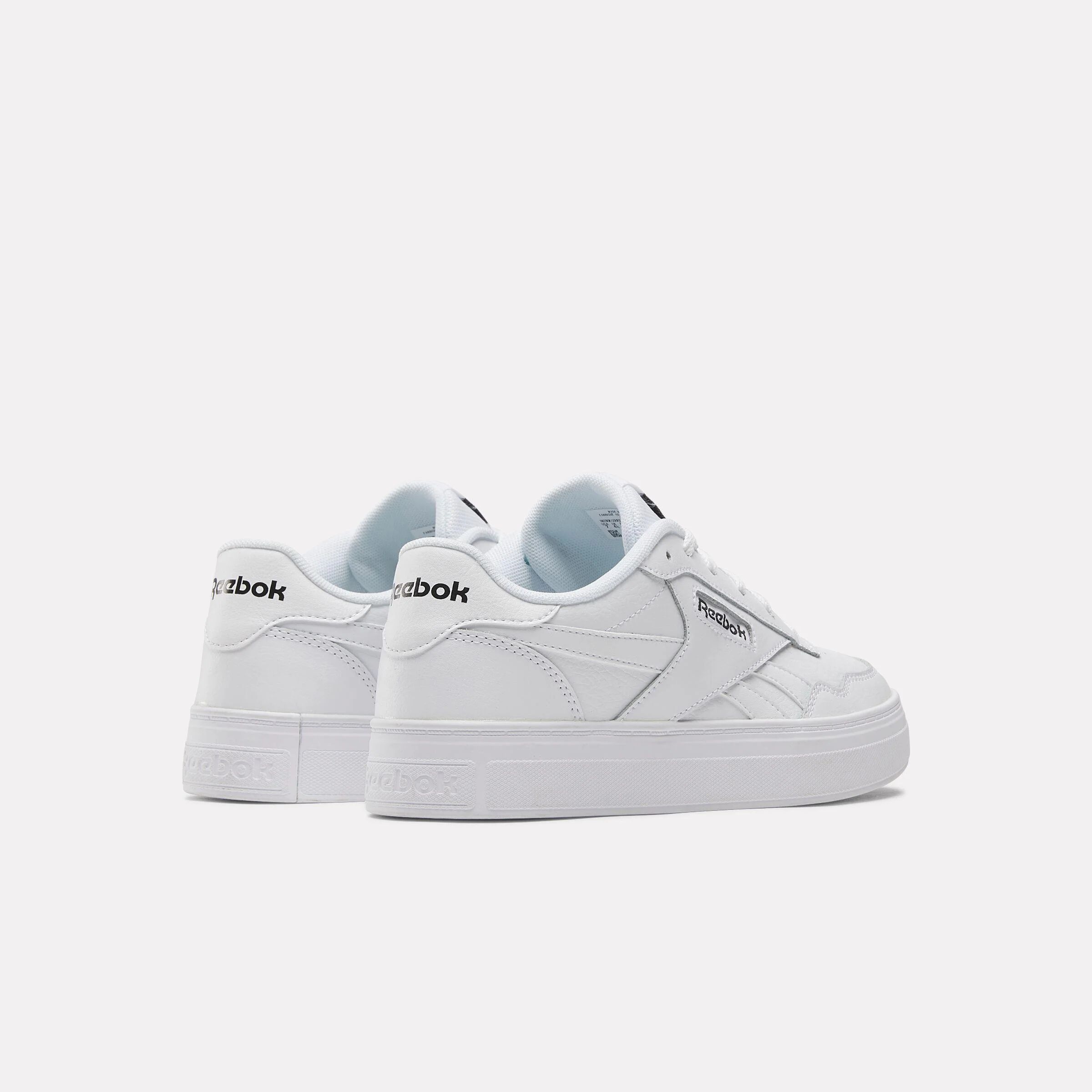 Reebok Footwear Women Reebok Court Advance Bold Shoes FTWR WHT/FTWR WHT/CORE BLK - Image 3