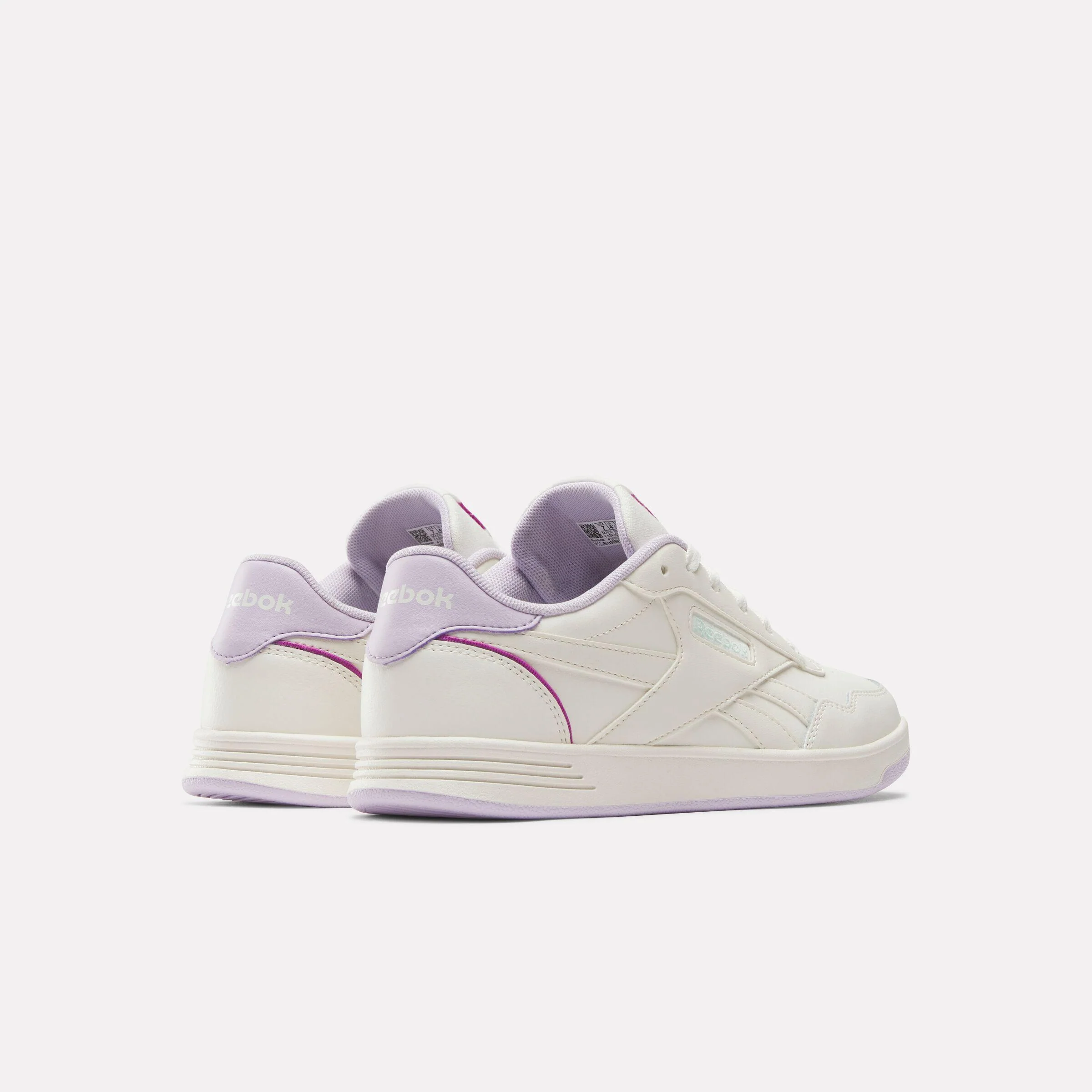 Reebok Footwear Women Court Advance Shoes CHALK/DIGITALGLEAM/PURPLERAVE - Image 3