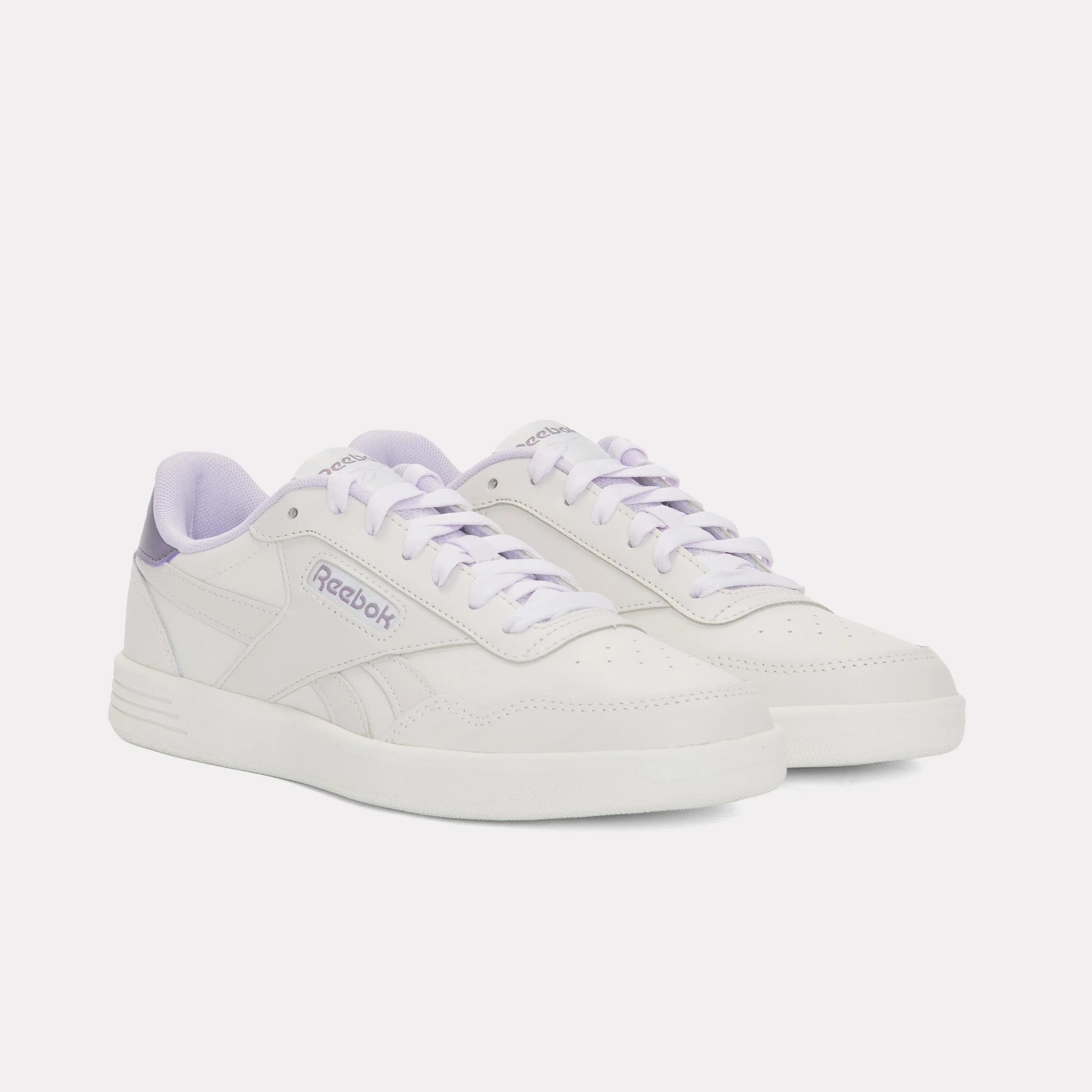 Reebok Footwear Women Court Advance Shoes LUXEGREY/DIGITALGLEAM/PURPLEFU - Image 2