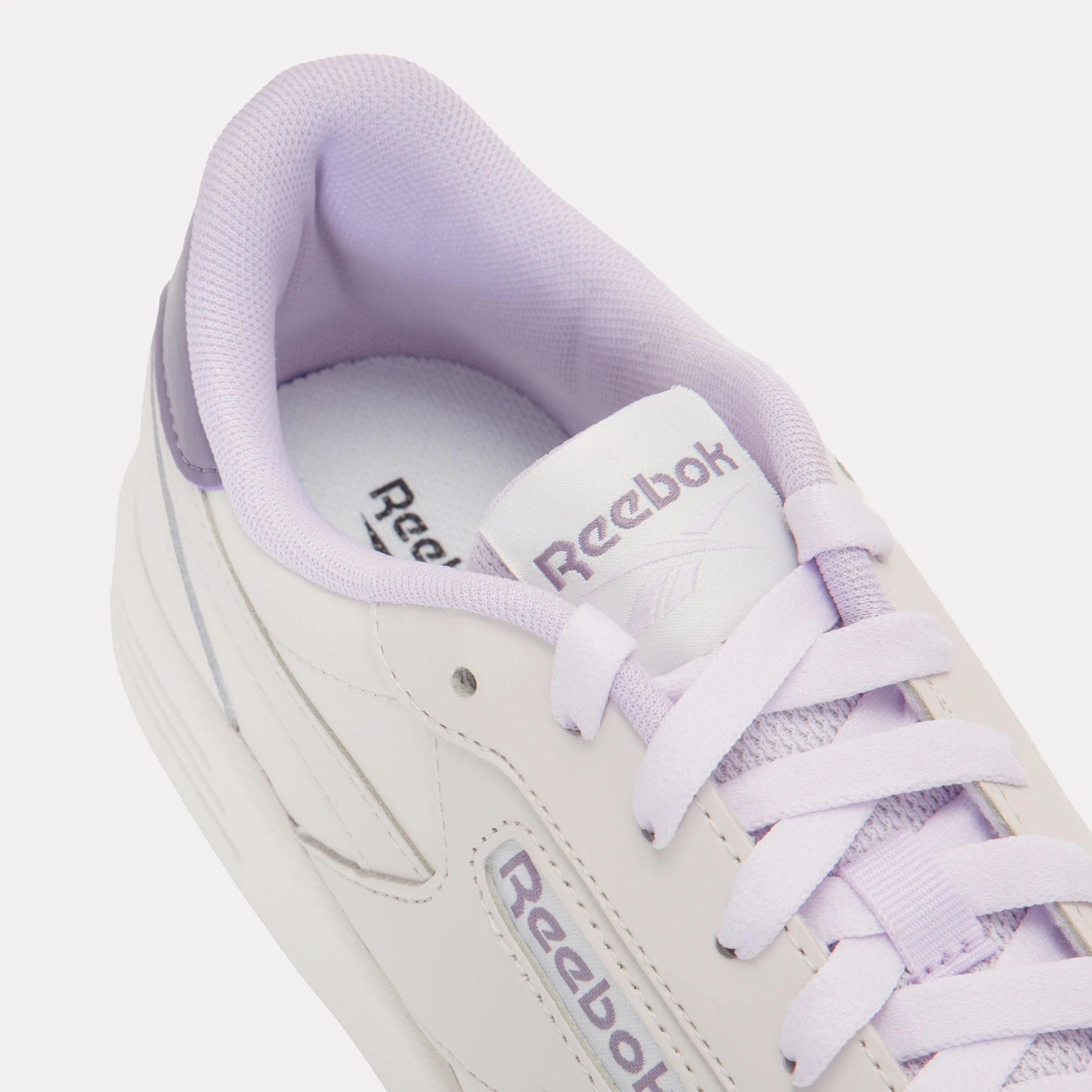 Reebok Footwear Women Court Advance Shoes LUXEGREY/DIGITALGLEAM/PURPLEFU - Image 7