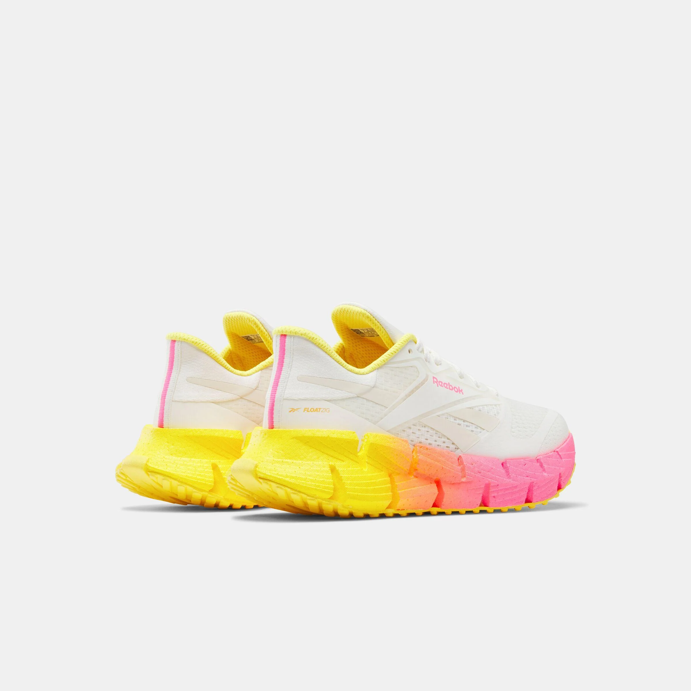 Reebok Footwear Women FloatZig 1 Running Shoes CHALK/SAND/ATOMIC PINK - Image 3