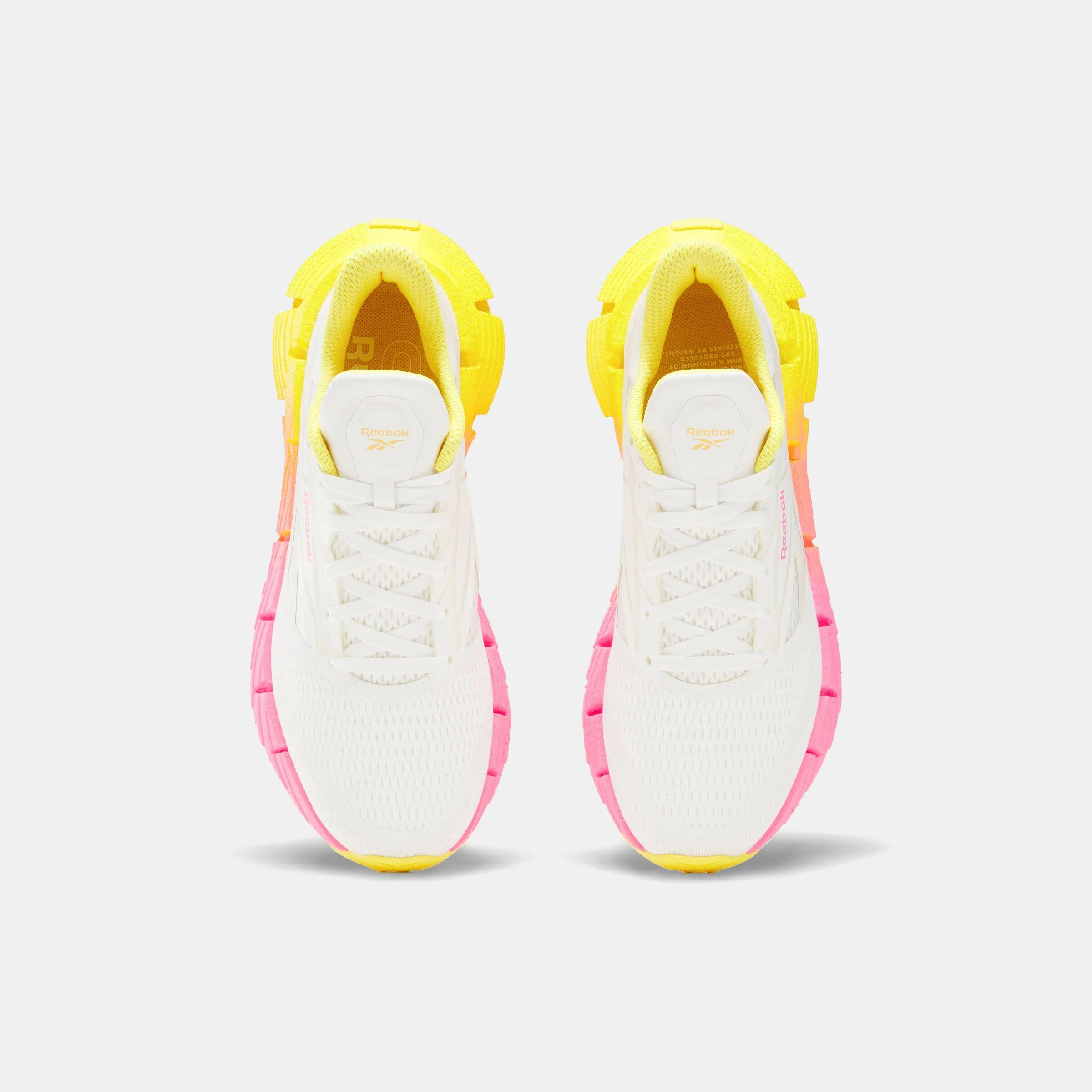 Reebok Footwear Women FloatZig 1 Running Shoes CHALK/SAND/ATOMIC PINK - Image 5