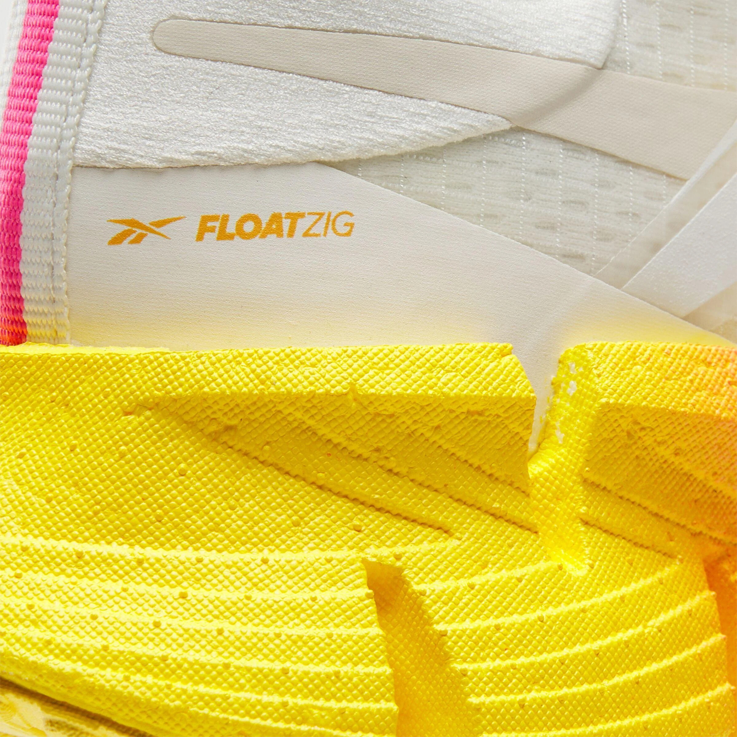 Reebok Footwear Women FloatZig 1 Running Shoes CHALK/SAND/ATOMIC PINK - Image 6