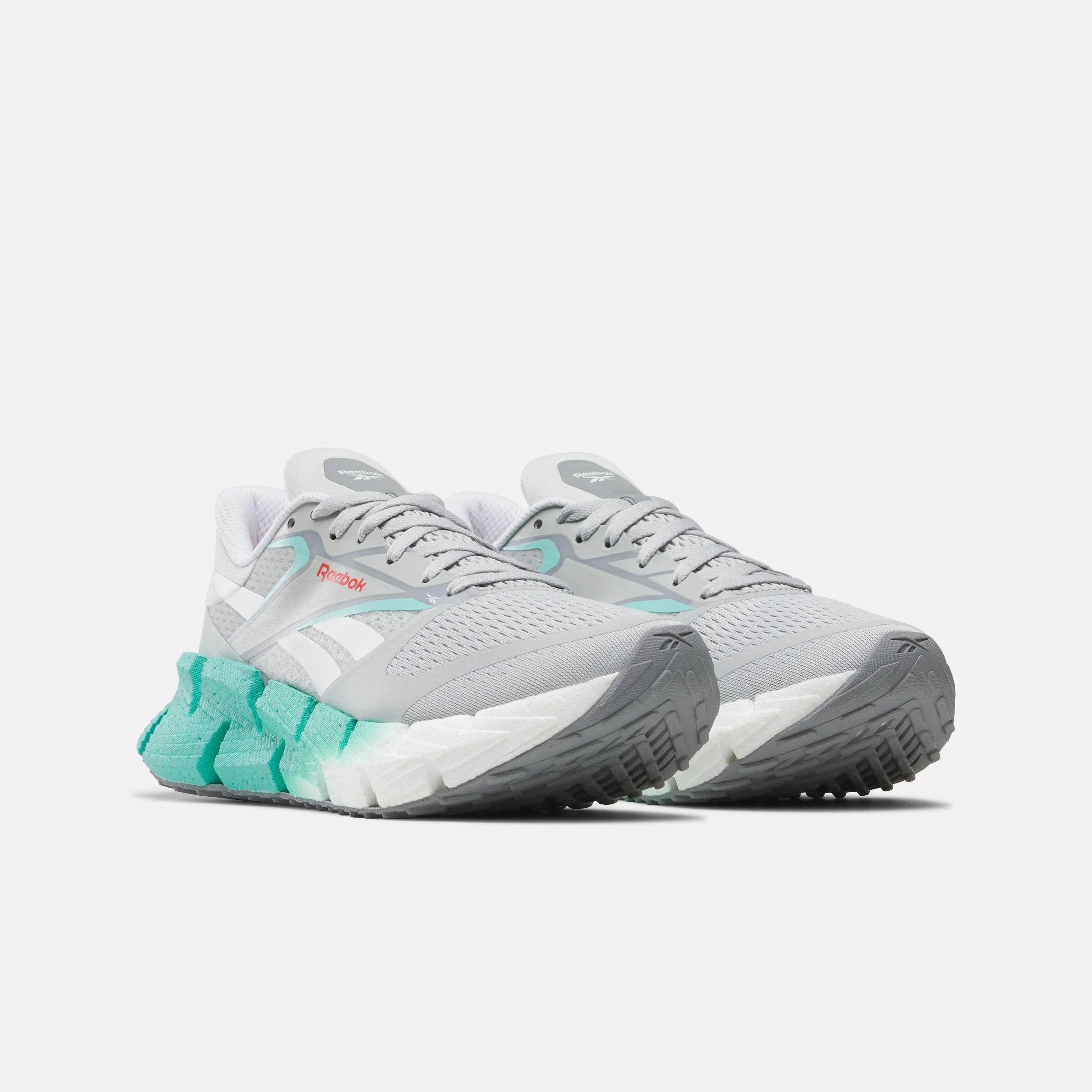 Reebok Footwear Women FloatZig 1 Running Shoes GREY 1/AI AQUA/WHITE - Image 2