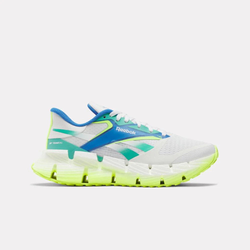 Reebok Footwear Women FloatZig 1 Running Shoes WHITE/UNLEASHED GREEN/DIGITAL - Image 7