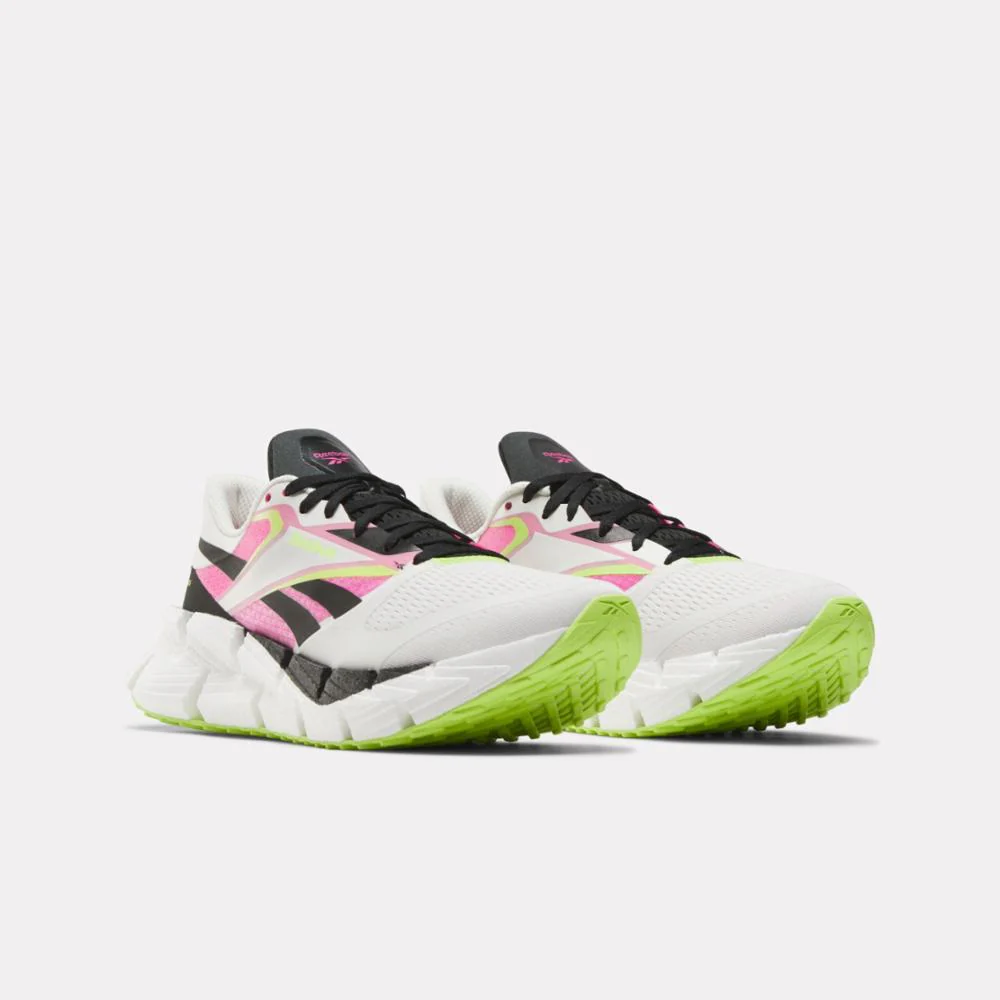Reebok Footwear Women Floatzig 1 Women's Running Shoes CHALK/BLACK/LASPIN - Image 2