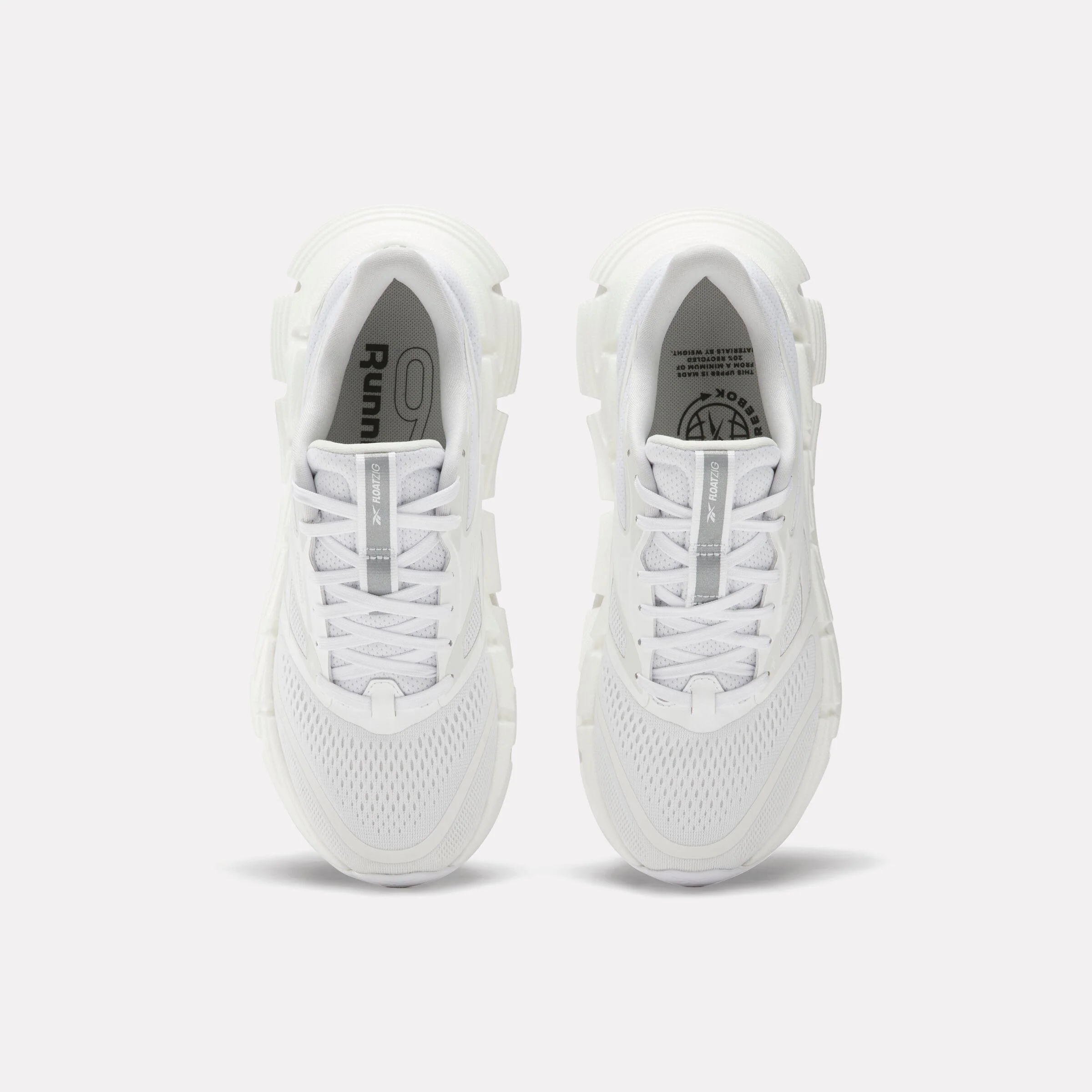 Reebok Footwear Women FloatZig 2 Running Shoes WHITE/BARELY GREY/WHITE - Image 5