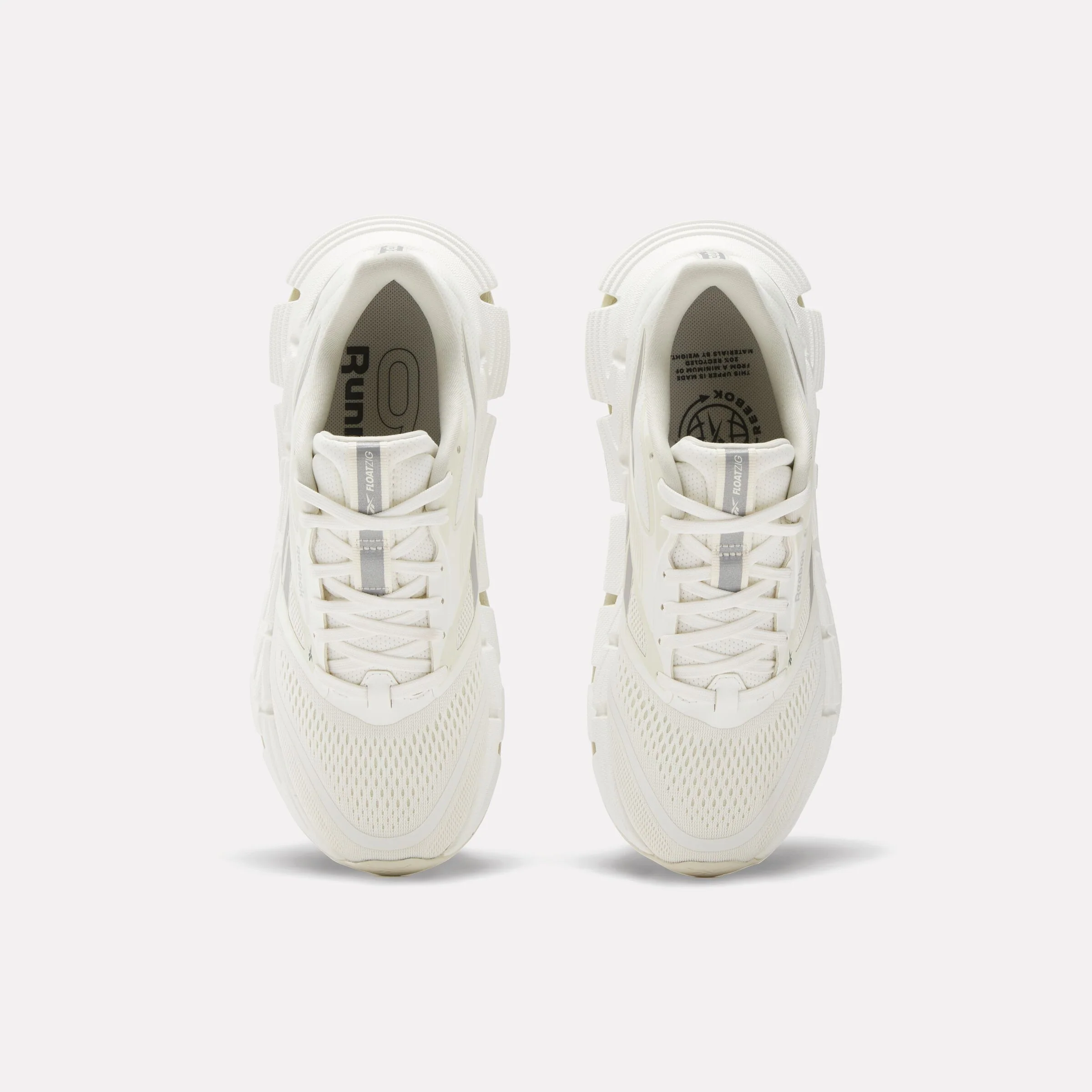 REEBOK FOOTWEAR WOMEN FloatZig 2 Running Shoes ALABASTER/GREY 1/CHALK - Image 5