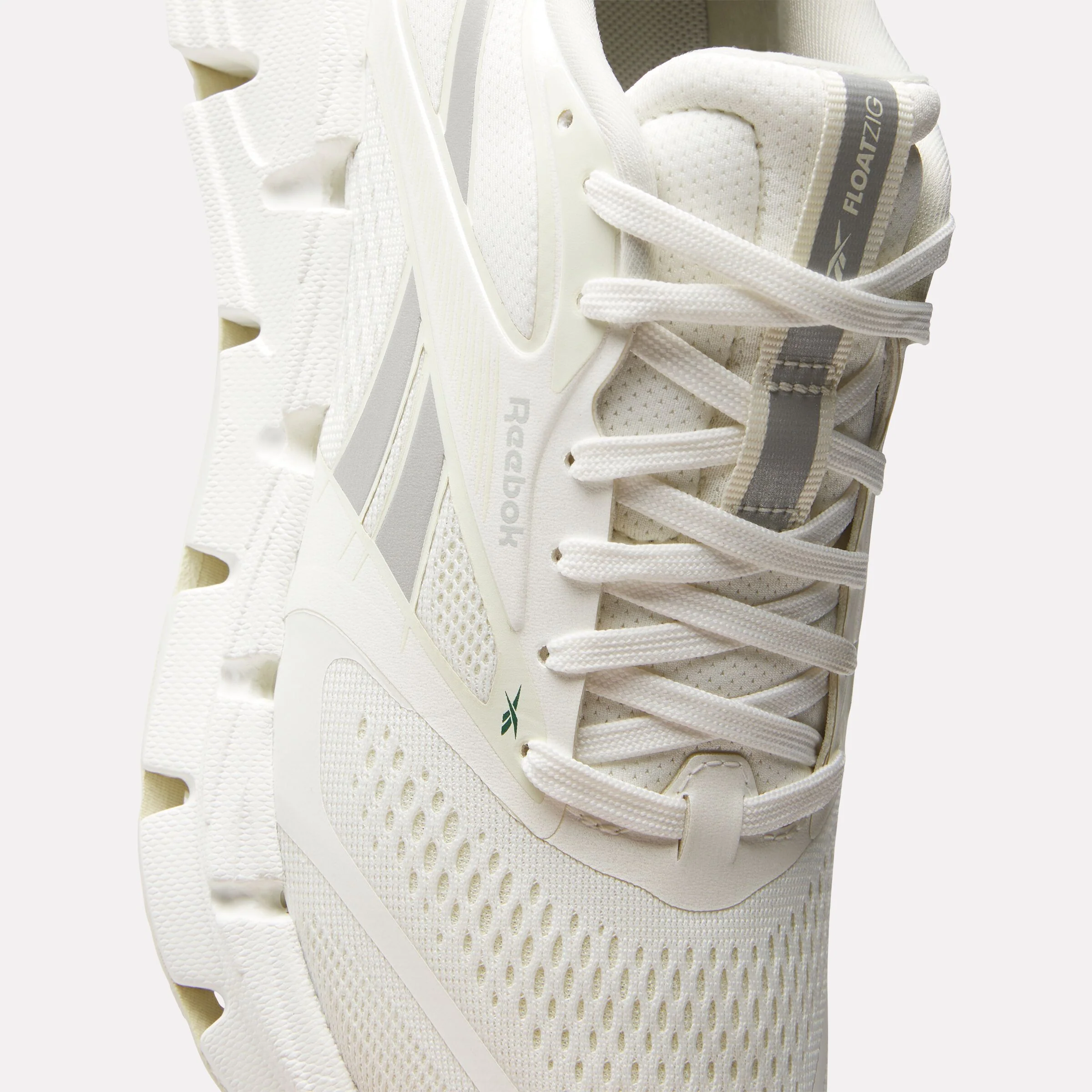 REEBOK FOOTWEAR WOMEN FloatZig 2 Running Shoes ALABASTER/GREY 1/CHALK - Image 6