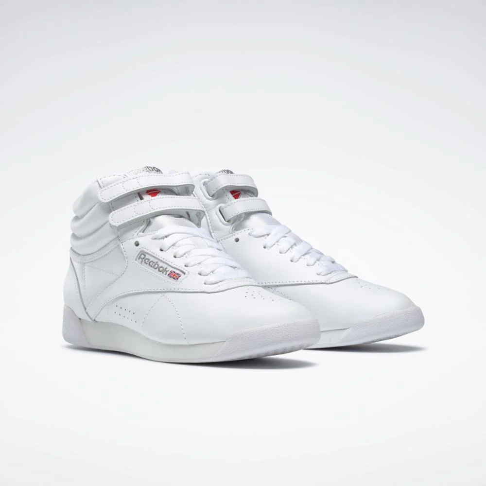 Reebok Footwear Women Freestyle Hi Women's Shoes INT-WHT/SILVER - Image 2