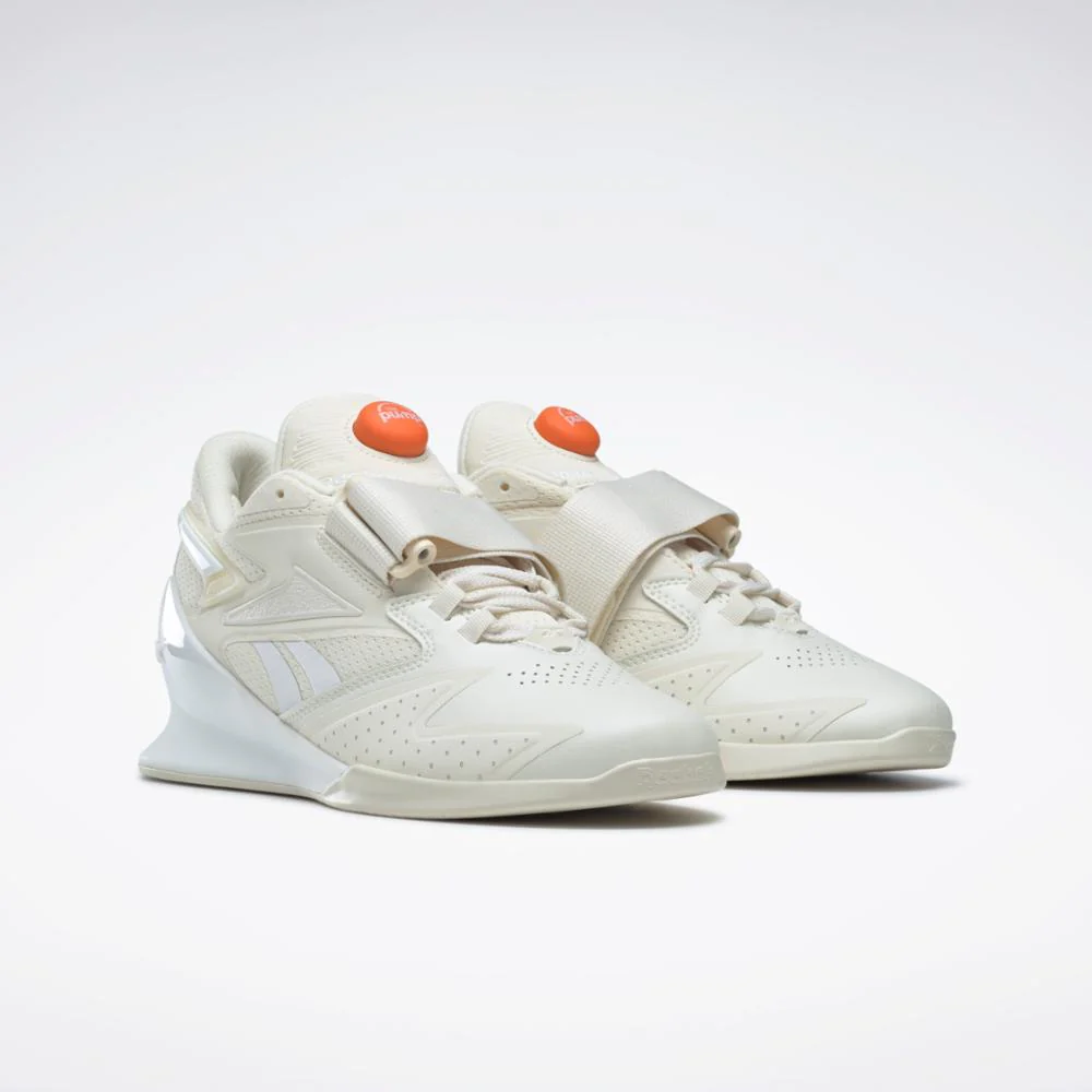 Reebok Footwear Women Legacy Lifter III Shoes CLAWHT/FTWWHT/SMAORA - Image 3