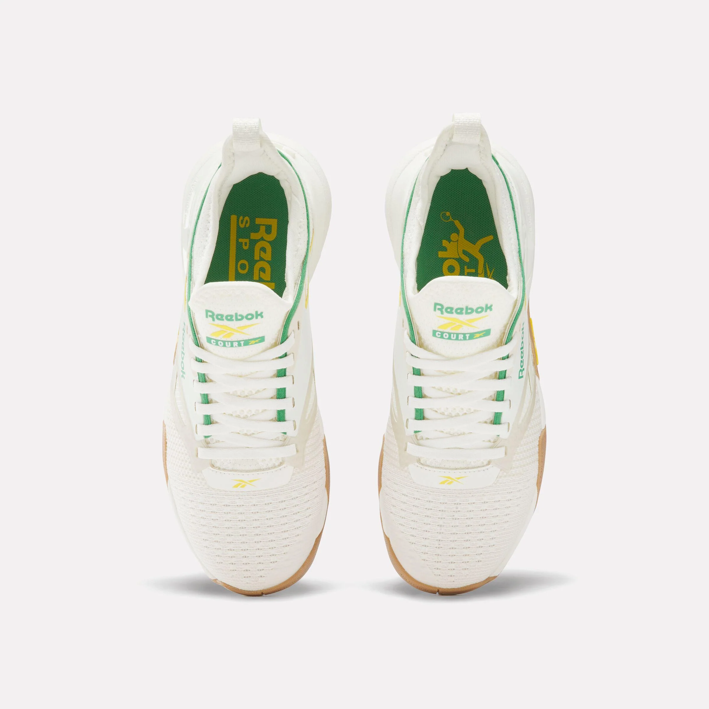 Reebok Footwear Women Nano Court Shoes CHALK/ALABASTER/UPGRADE GREEN - Image 5