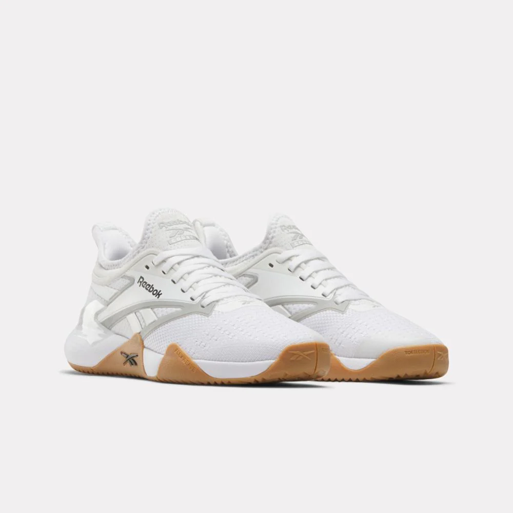 Reebok Footwear Women Nano Court Training Shoes WHITE/BLACK/GREY 1 - Image 2