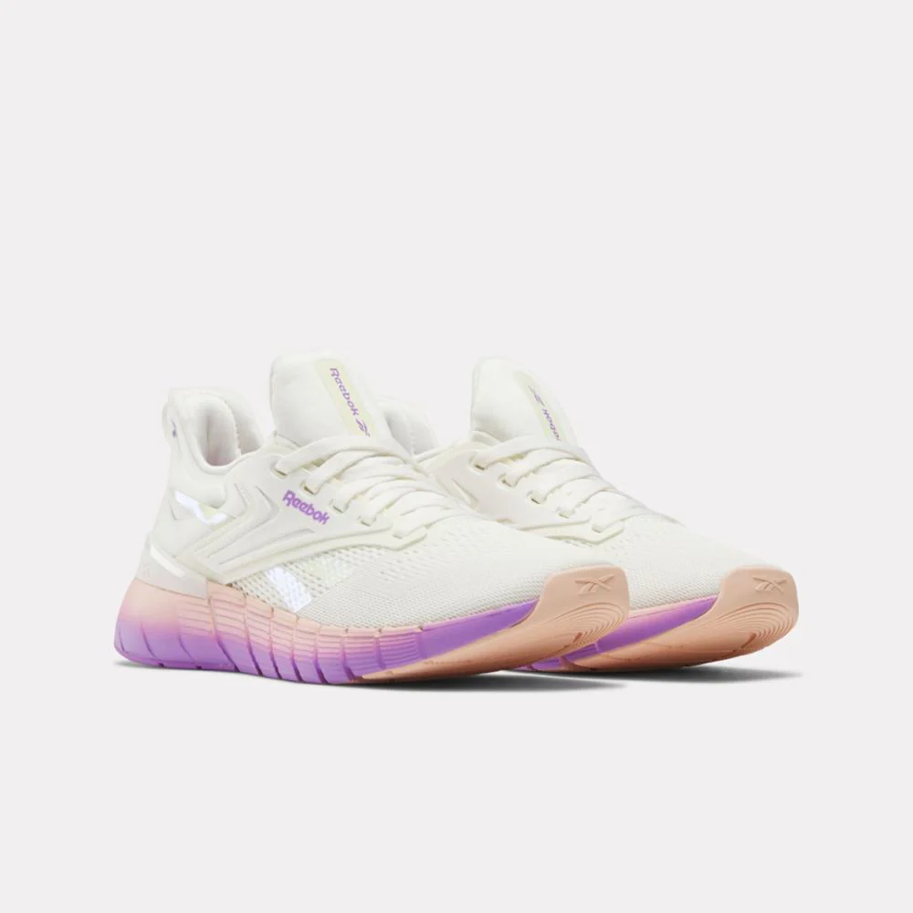 Reebok Footwear Women Nano Gym Shoes CHALK/WASHED CLAY/DGTL PURPLE - Image 2