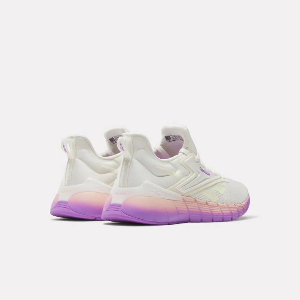 Reebok Footwear Women Nano Gym Shoes CHALK/WASHED CLAY/DGTL PURPLE - Image 3