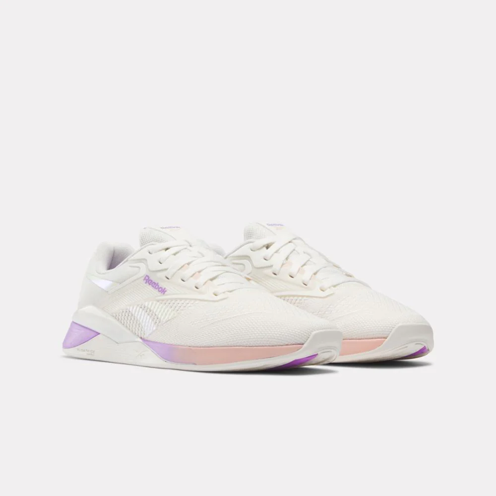 Reebok Footwear Women NANO X4 Training Shoes CHALK/WASHED CLAY/DGTL PURPLE - Image 2