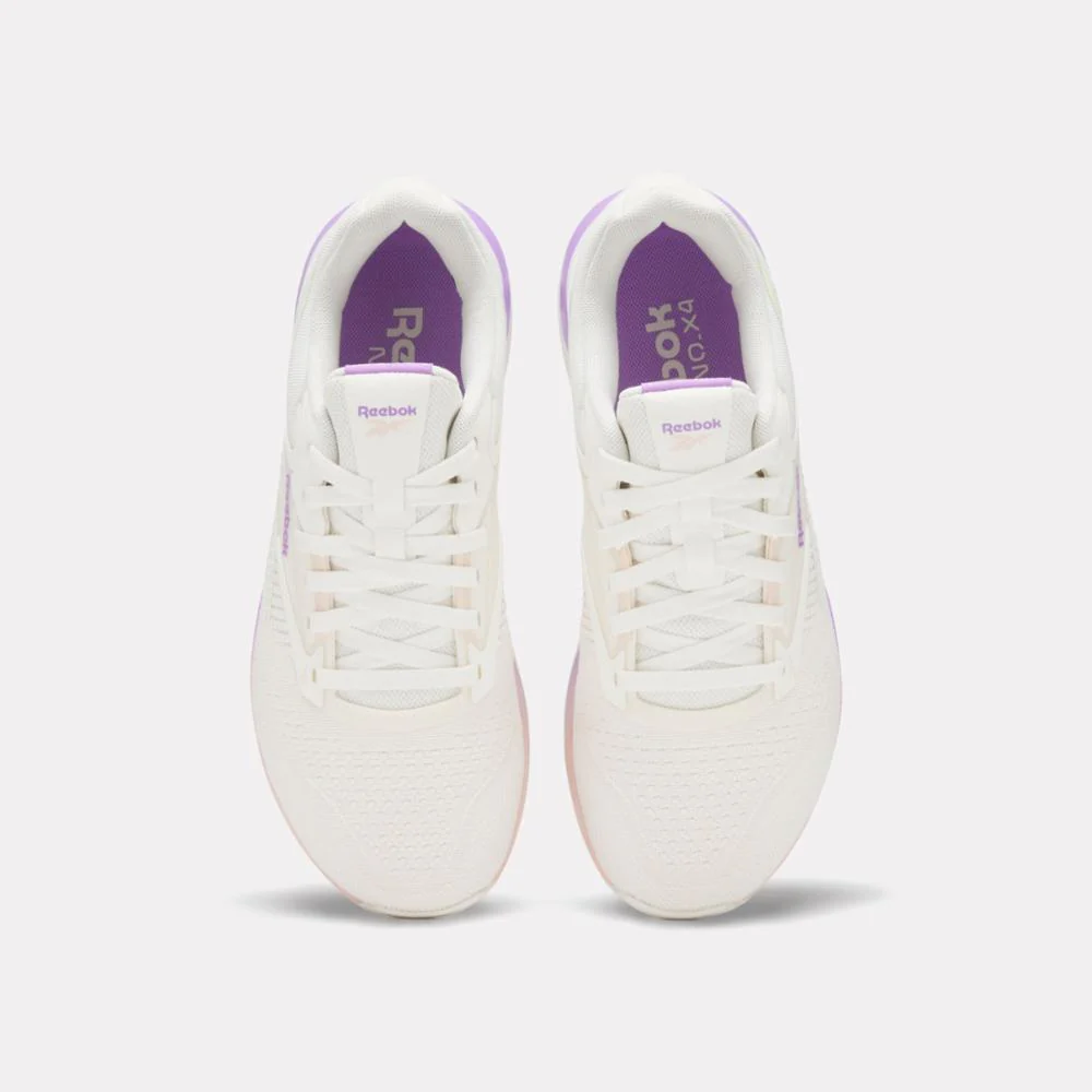 Reebok Footwear Women NANO X4 Training Shoes CHALK/WASHED CLAY/DGTL PURPLE - Image 5