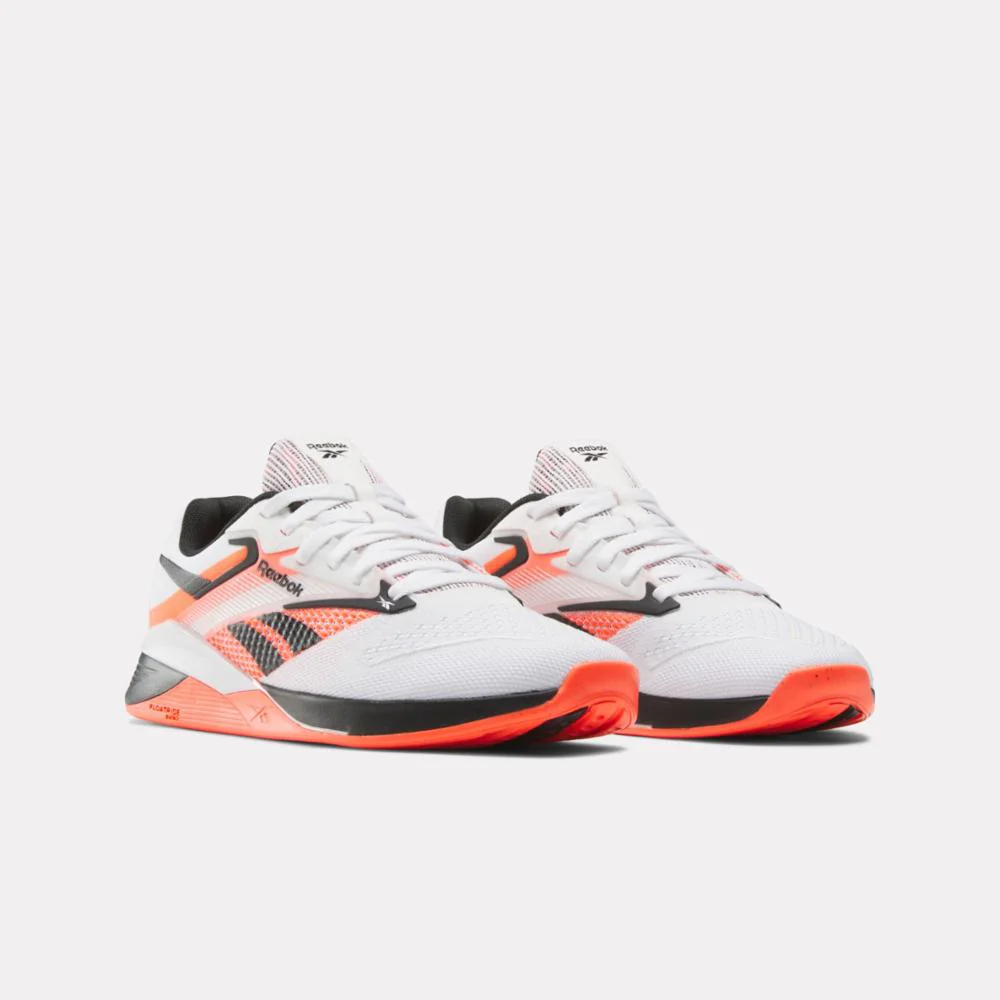 Reebok Footwear Women NANO X4 Women's Training Shoes FTWWHT/BLACK/ORGFLA - Image 2