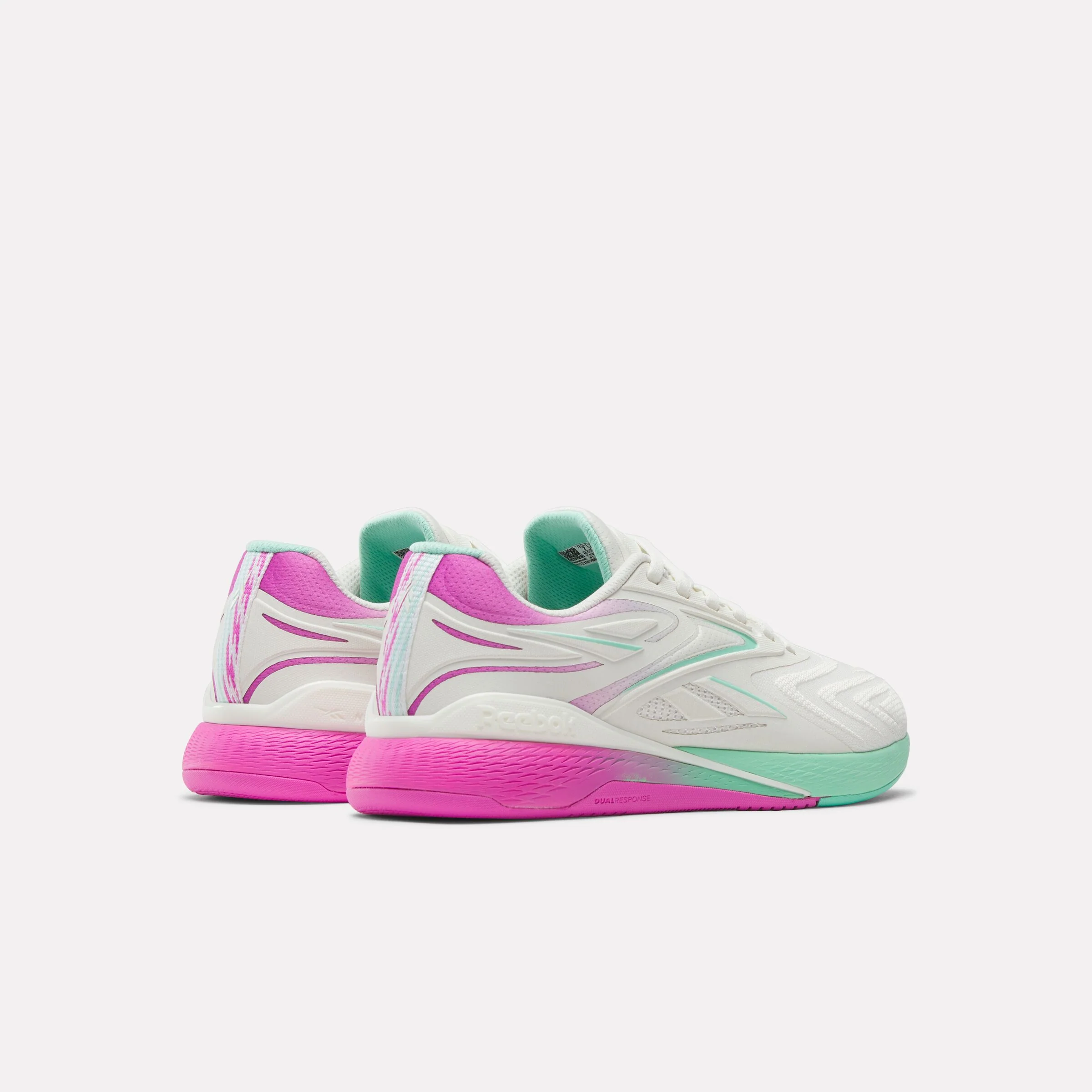 REEBOK FOOTWEAR WOMEN Nano X5 Edge Training Shoes CHALK/VIRTUAL PINK/ATOMIC AQUA - Image 3