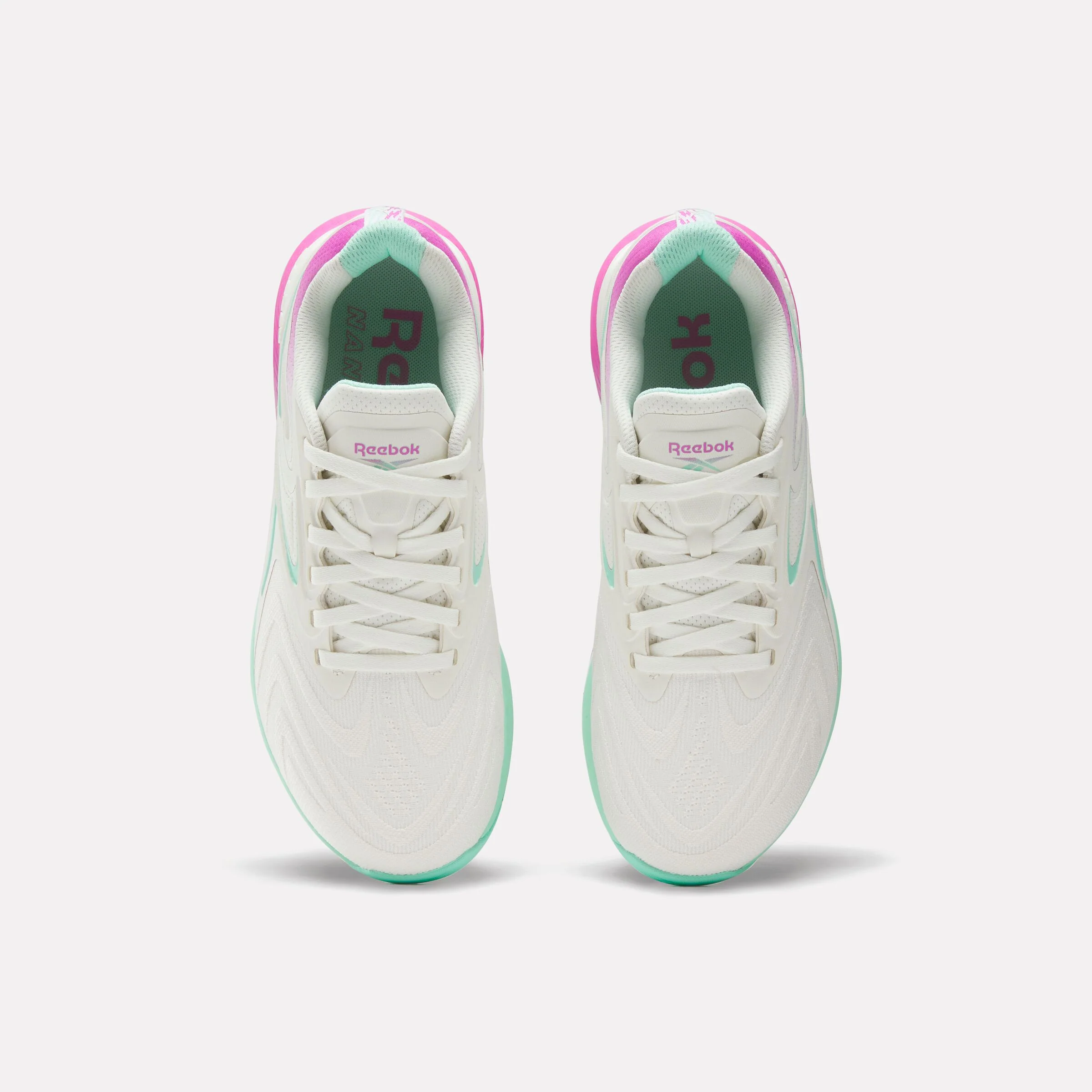 REEBOK FOOTWEAR WOMEN Nano X5 Edge Training Shoes CHALK/VIRTUAL PINK/ATOMIC AQUA - Image 5