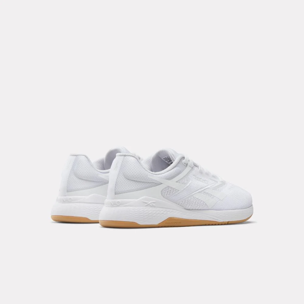 Reebok Footwear Women Nano X5 Training Shoes FTW WHITE/BARELY GREY/RB GUM - Image 4