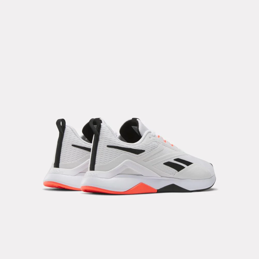 Reebok Footwear Women NanoFlex TR 2.0 Training Shoes FTWWHT/CBLACK/ORGFLA - Image 3