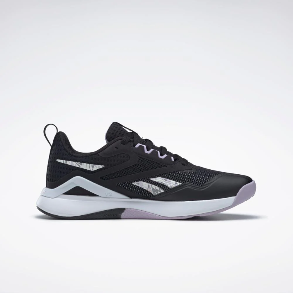 Reebok Footwear Women NANOFLEX TR 2.0 CBLACK/FTWWHT/PUROAS - Image 2