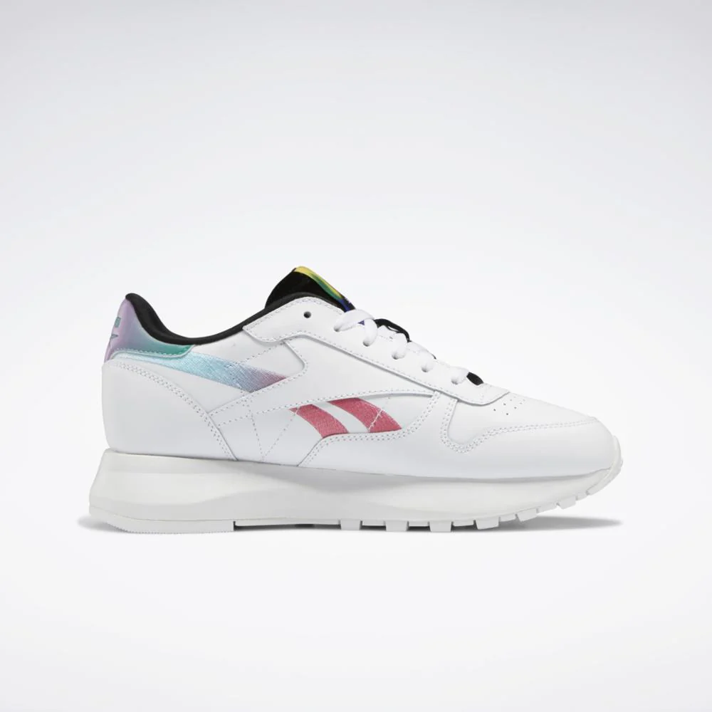 Reebok Footwear Women Nao Serati Classic Leather SP Women's Shoes FTWWHT/PREPUR/CBLACK - Image 2