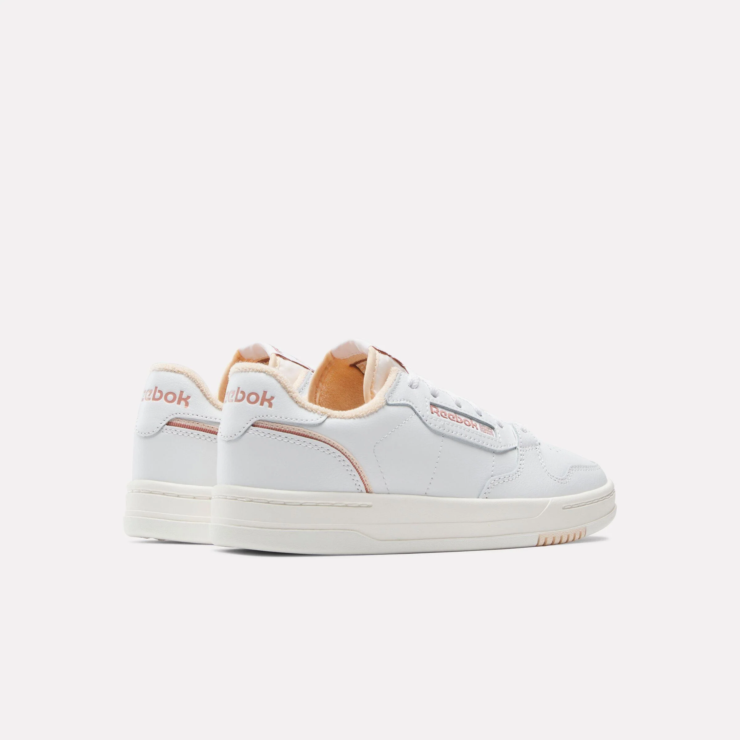 Reebok Footwear Women Phase Court Shoes WHITE/WHITE/PINK - Image 3