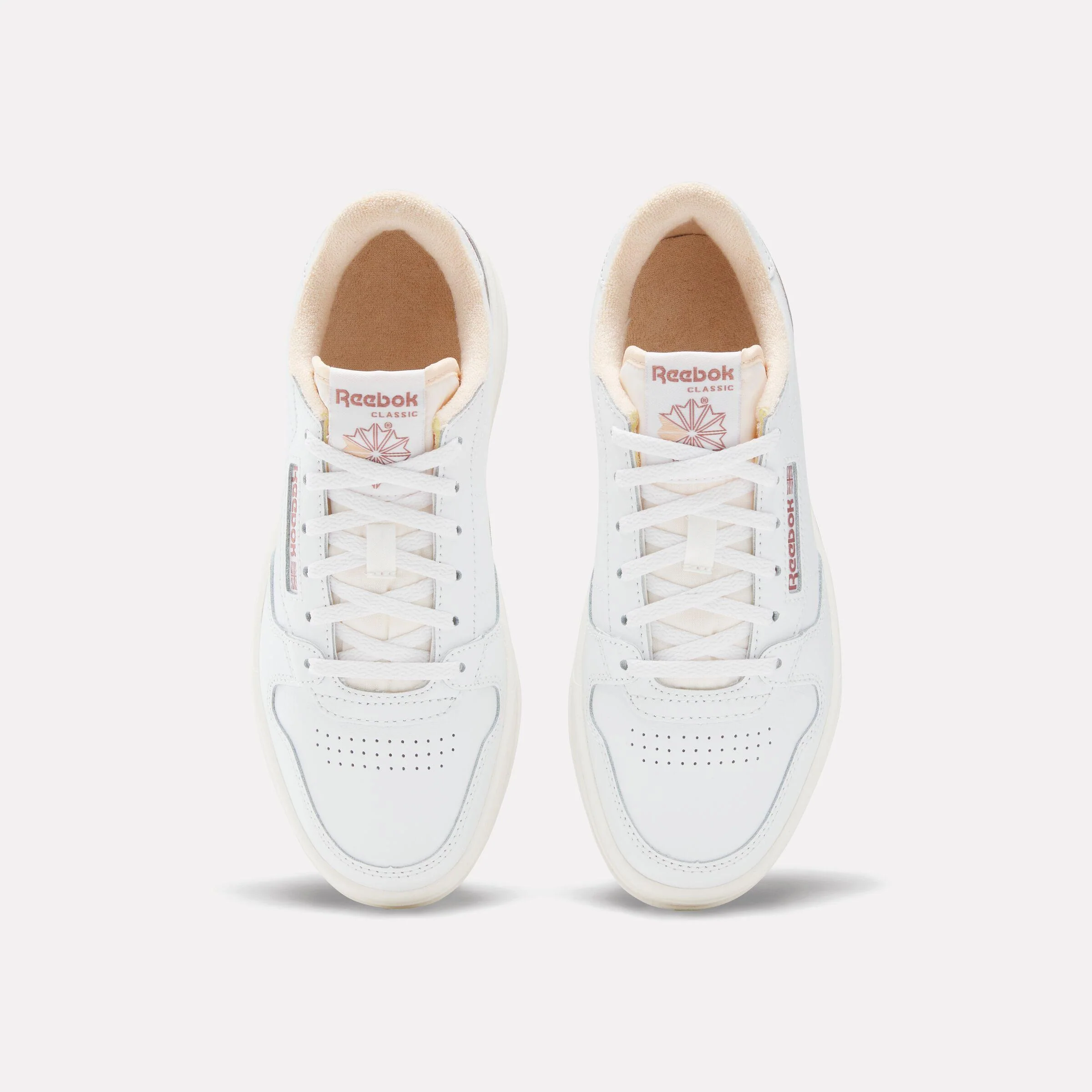 Reebok Footwear Women Phase Court Shoes WHITE/WHITE/PINK - Image 5