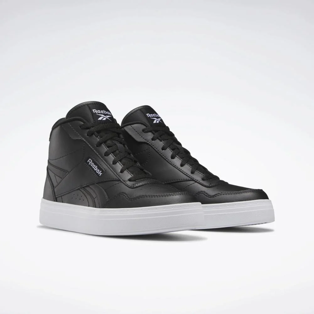 Reebok Footwear Women Reebok Court Advance Bold High Shoes CORE BLK/FTWR WHT/CORE BLK - Image 2
