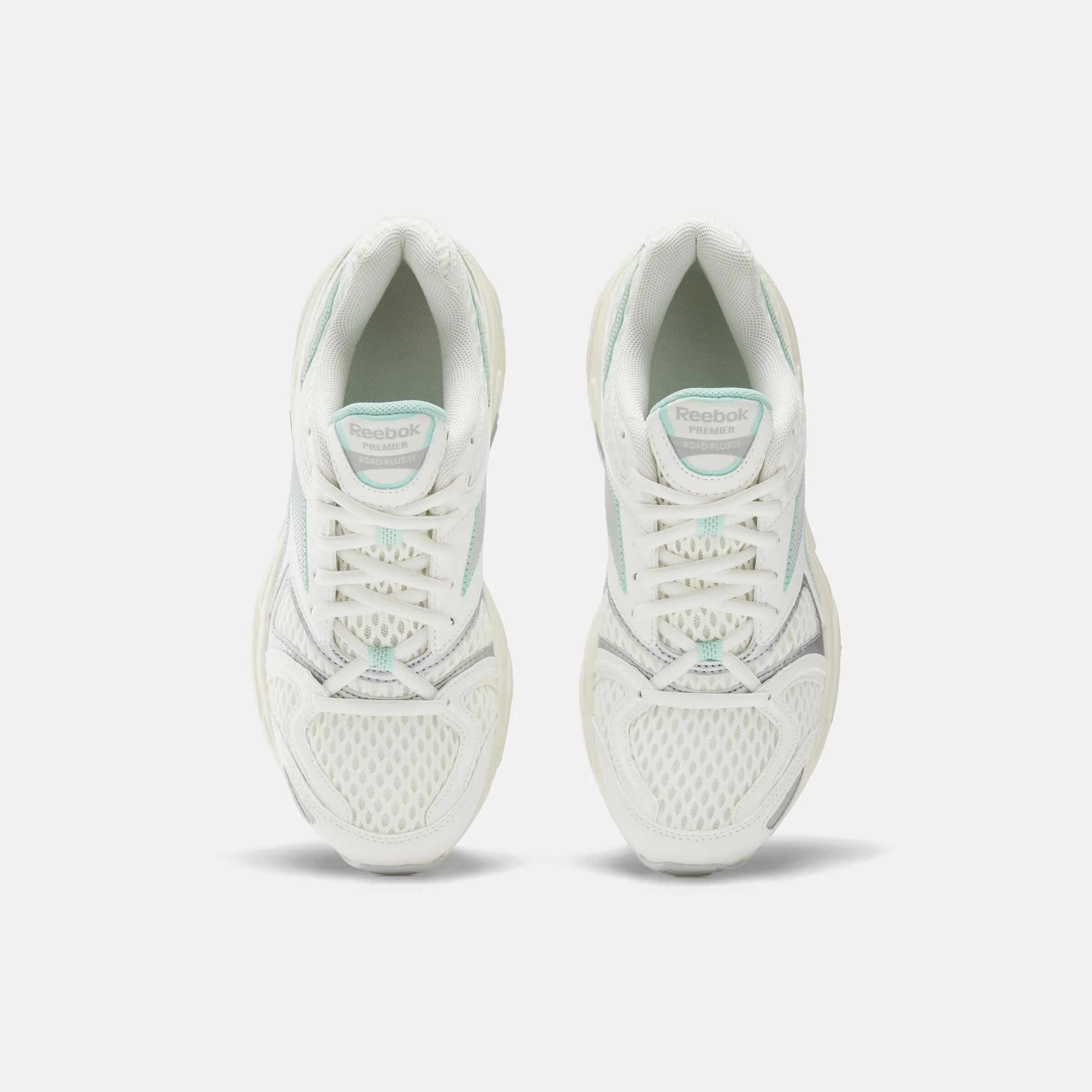 Reebok Footwear Women Reebok Premier Road Plus VI Shoes CHALK/GREY 1/GLITCH AQUA - Image 5