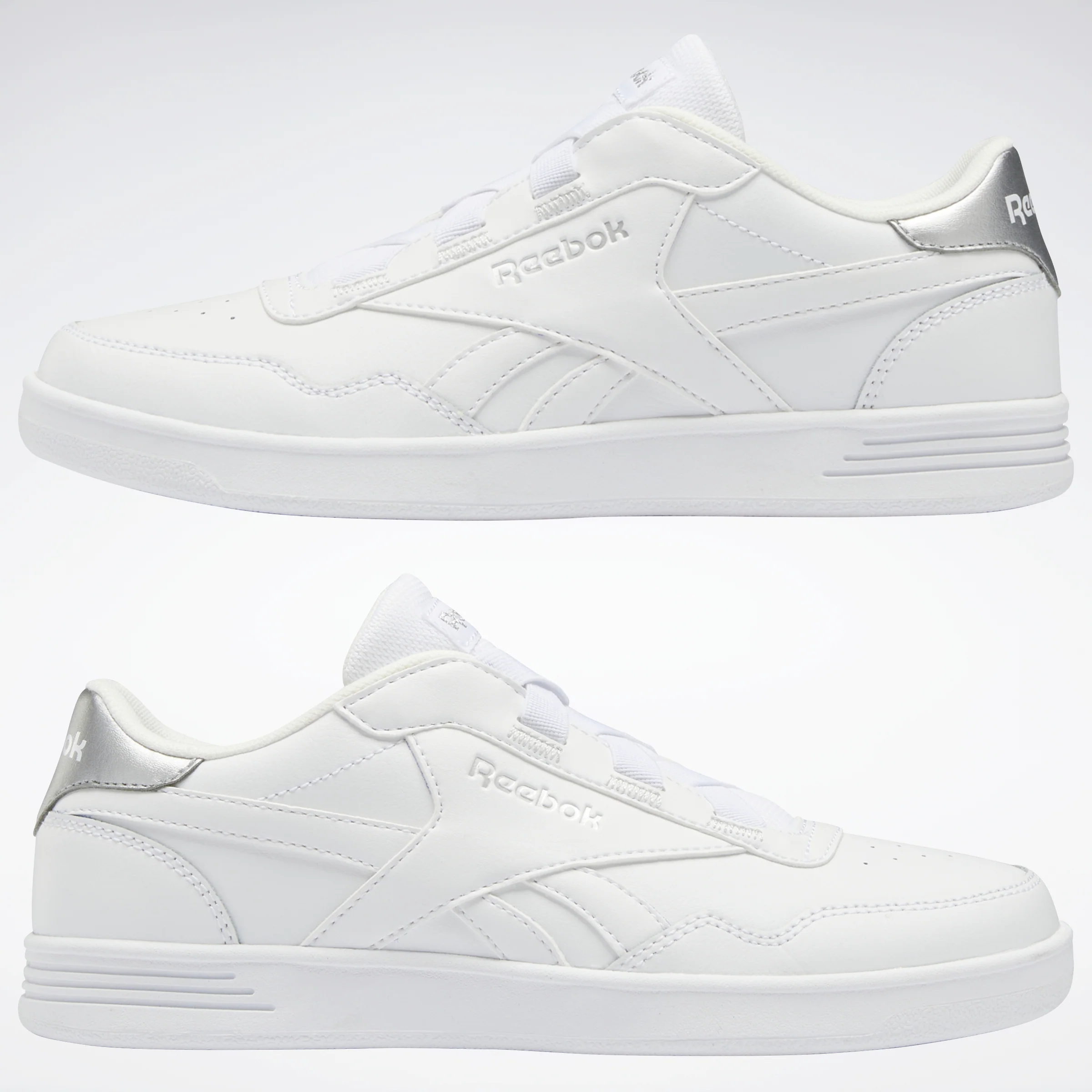 Reebok Footwear Women Reebok Royal Techque T Elastic Shoes White/Silver Met./White - Image 9