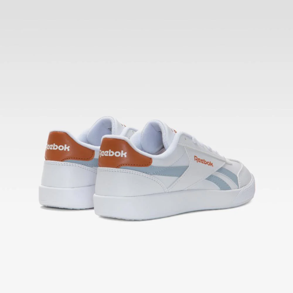 Reebok Footwear Women Reebok Smash Edge Shoes WHITE/PALEBLUE/TERRACOTA - Image 3