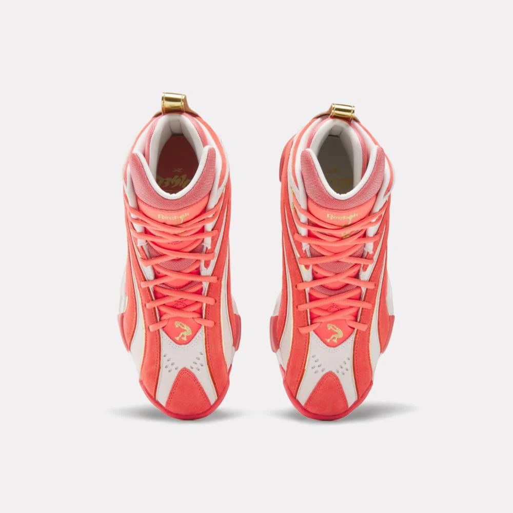 Reebok Footwear Women Reebok x Angel Reese Shaqnosis Shoes CHALK/SUNSETCORAL/CHALK - Image 5