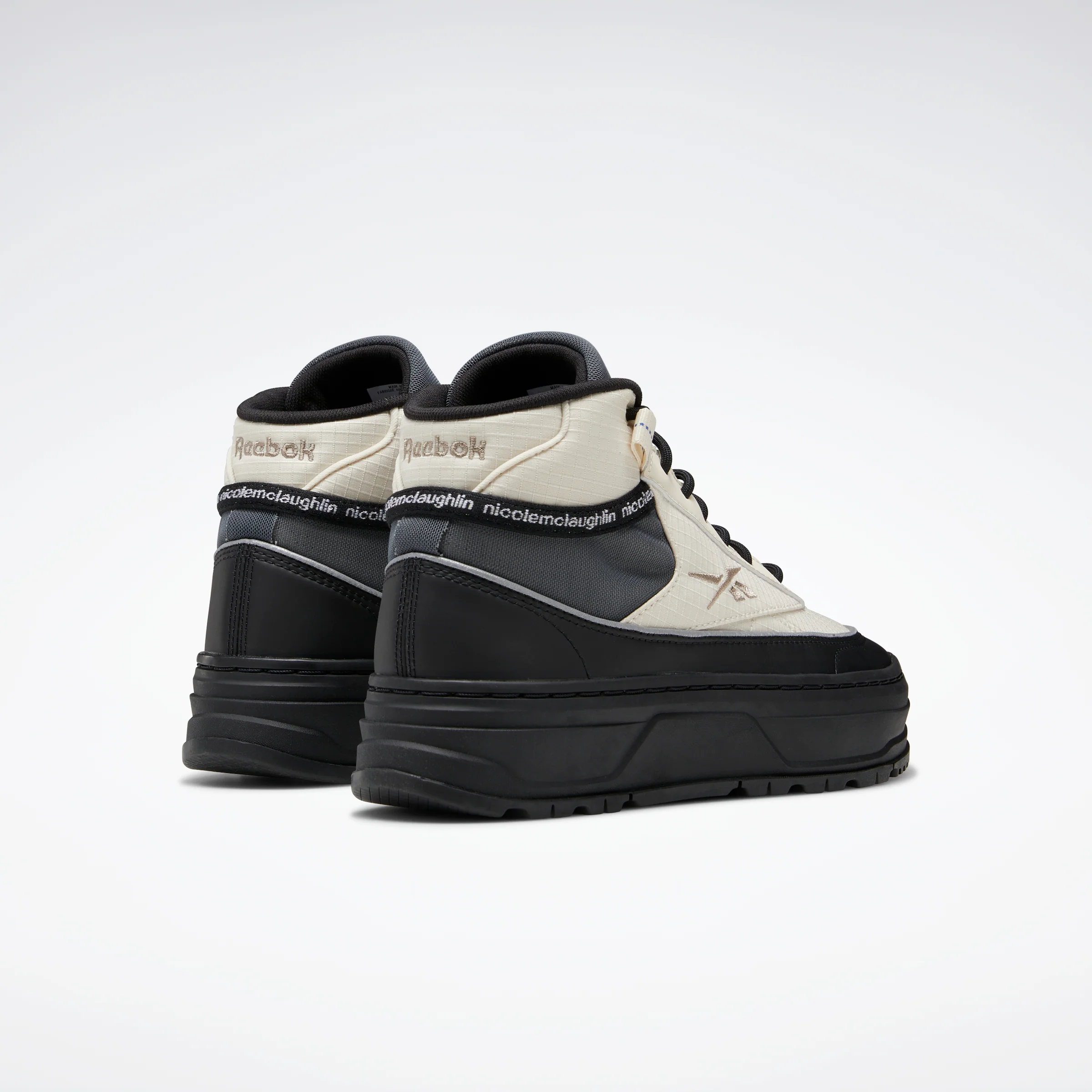 Reebok Footwear Women Reebok X Nicole Mclaughlin Club C Geo Mid Shoes Alabas/Cblack/Bougry - Image 4