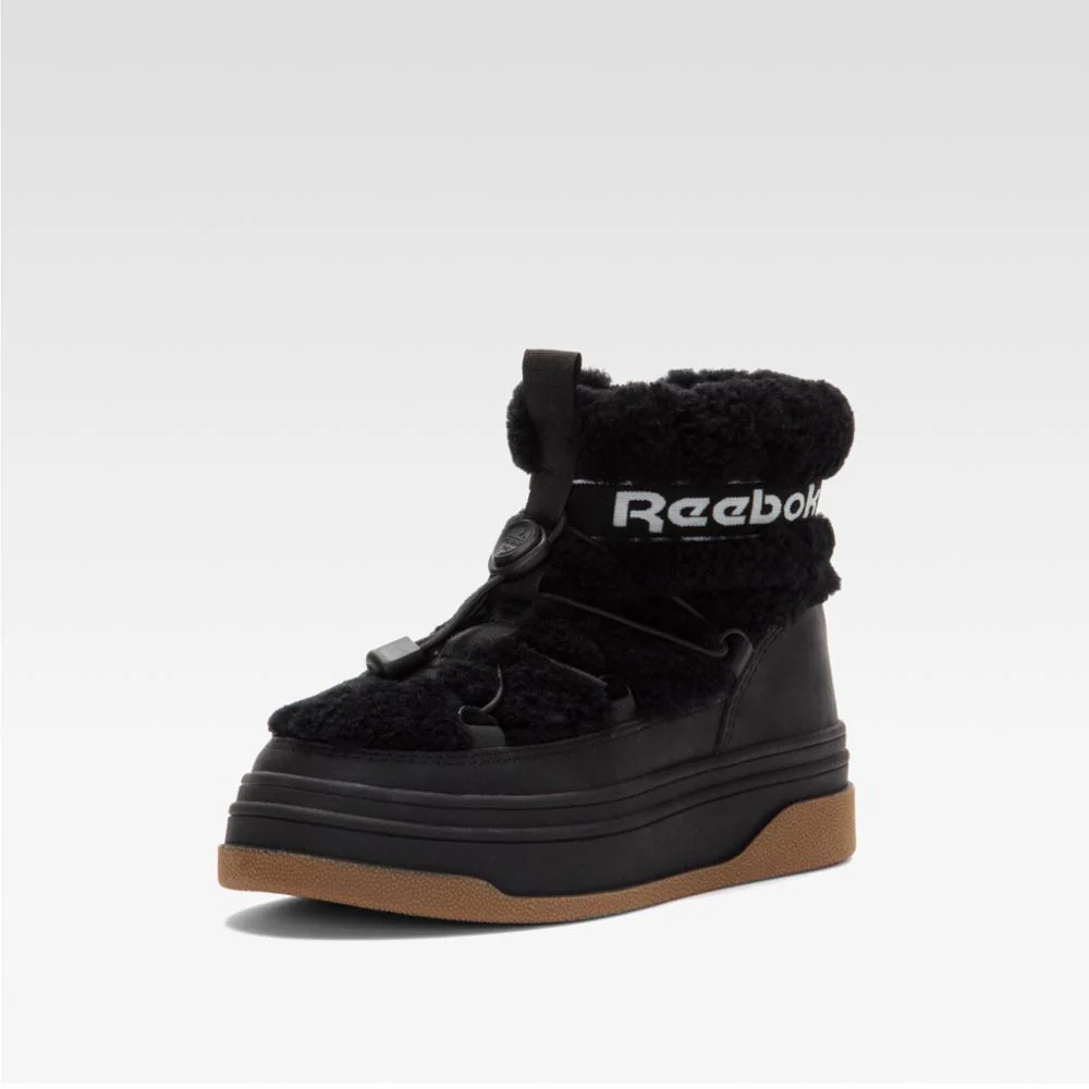 Reebok Footwear Women Rima Shearling Short Boots BLACK - Image 3