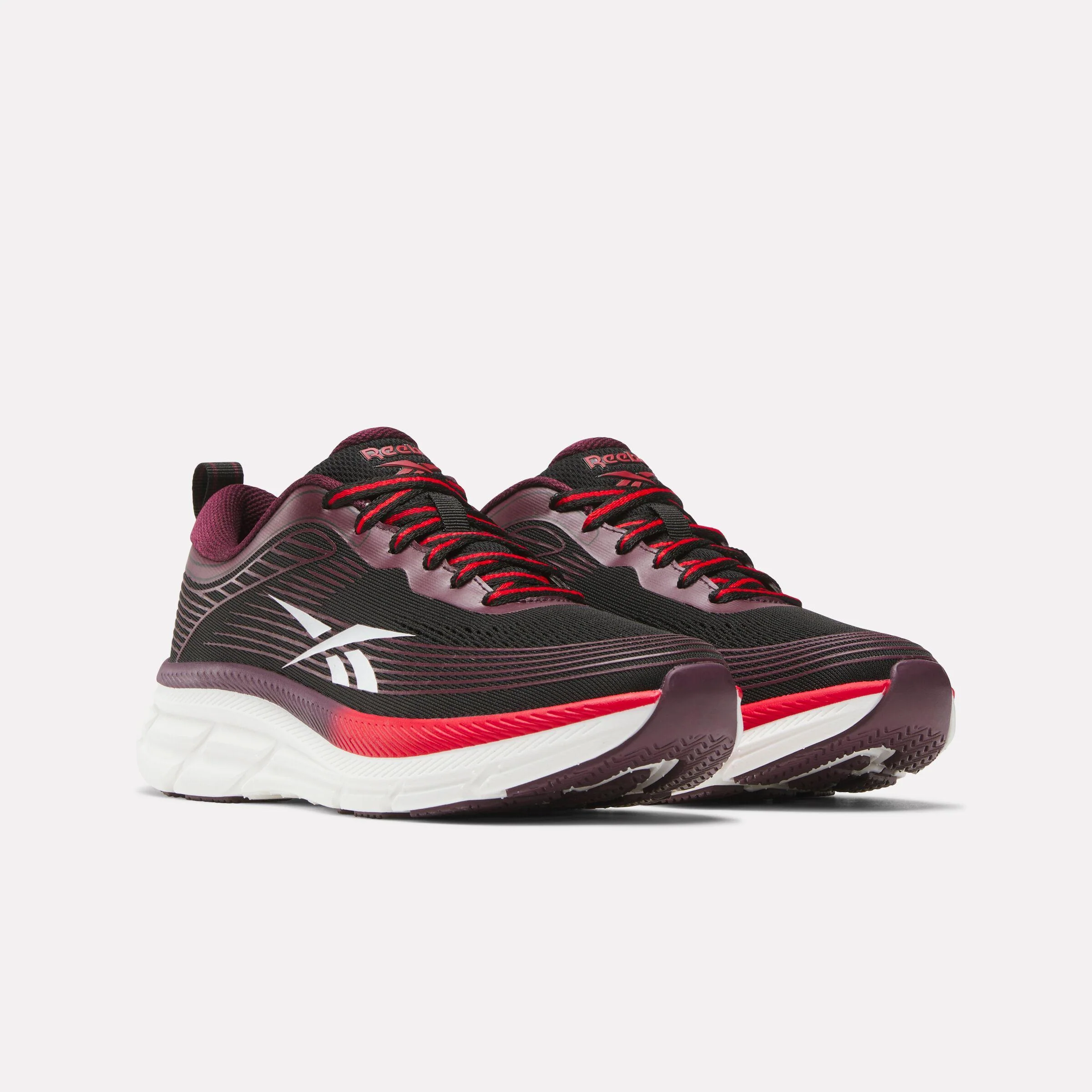 Reebok Footwear Women Road Strider Running Shoes BLACK/BLACK CHERRY/RETRO RED - Image 2