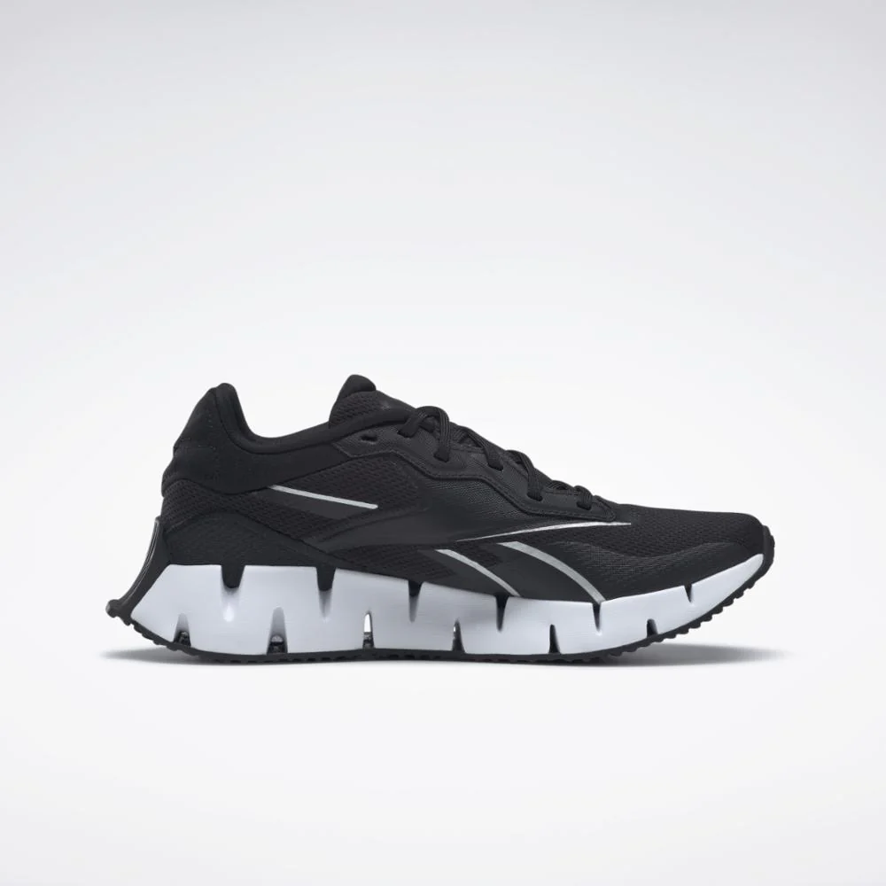 Reebok Footwear Women Zig Dynamica 4 Shoes CORE BLK/FTWR WHT/SILVER MET - Image 2