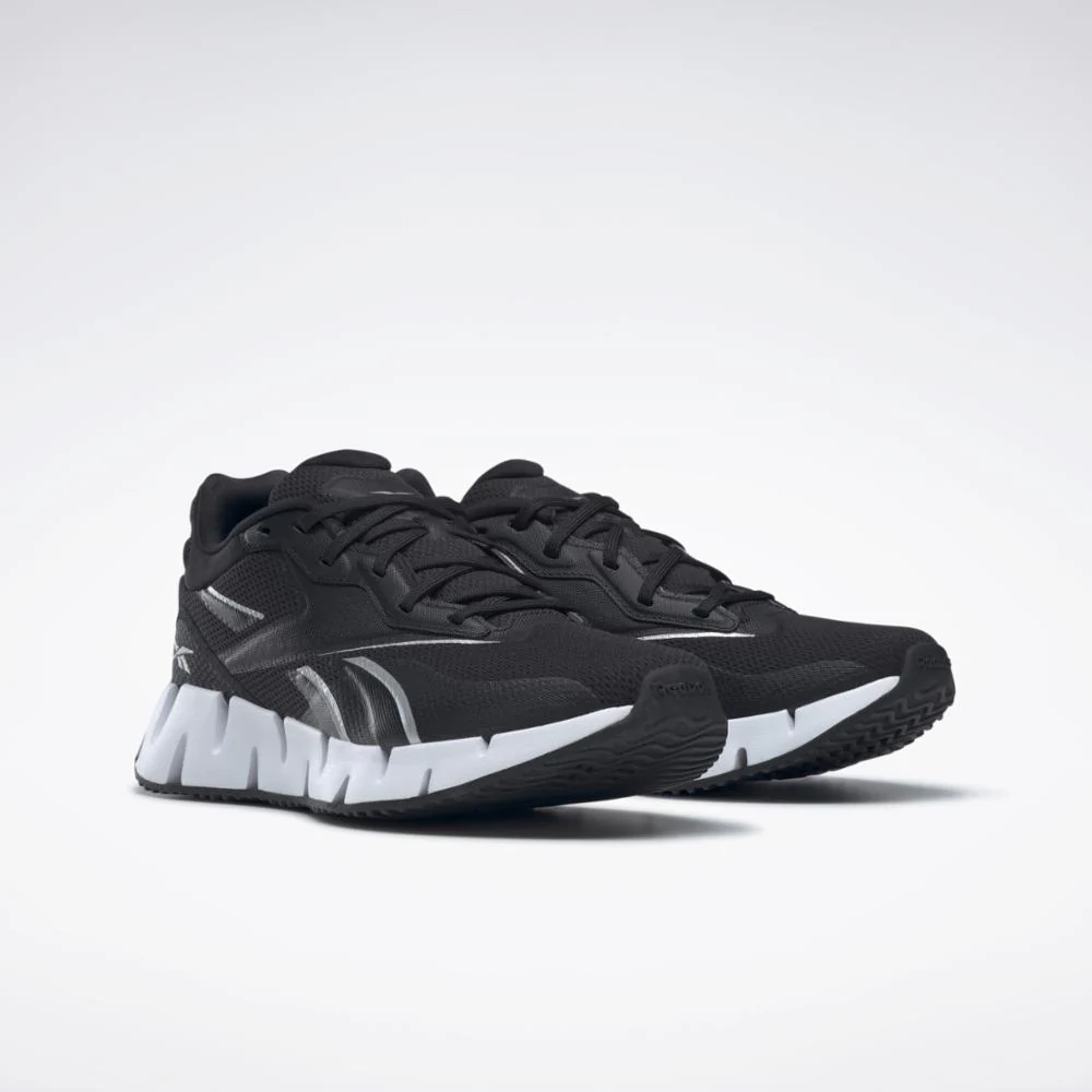 Reebok Footwear Women Zig Dynamica 4 Shoes CORE BLK/FTWR WHT/SILVER MET - Image 3