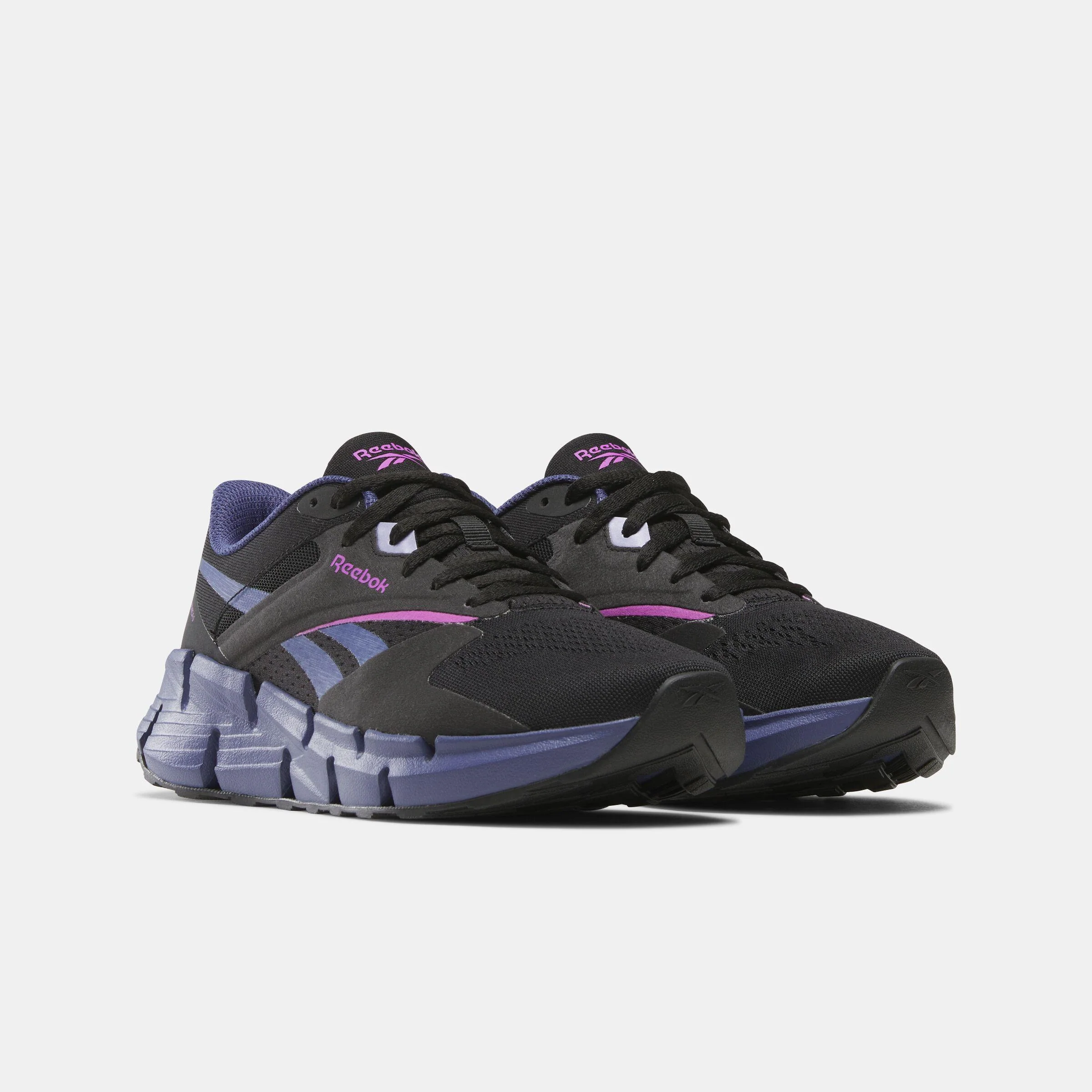 Reebok Footwear Women Zig Dynamica 5 Shoes BLACK/TWILIGHTBLUE/PURPLERAVE - Image 2