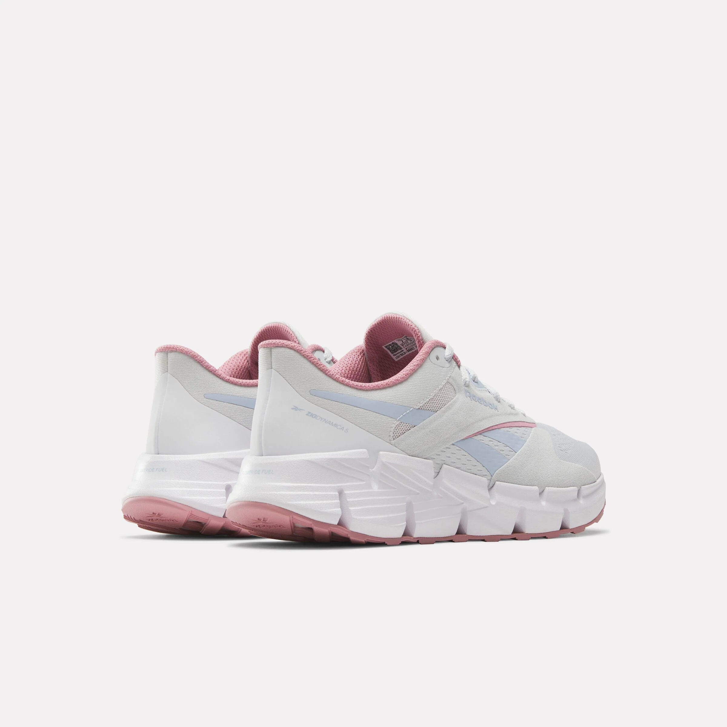 Reebok Footwear Women Zig Dynamica 5 Shoes MOON/WHITE/DUSTYROSE - Image 3