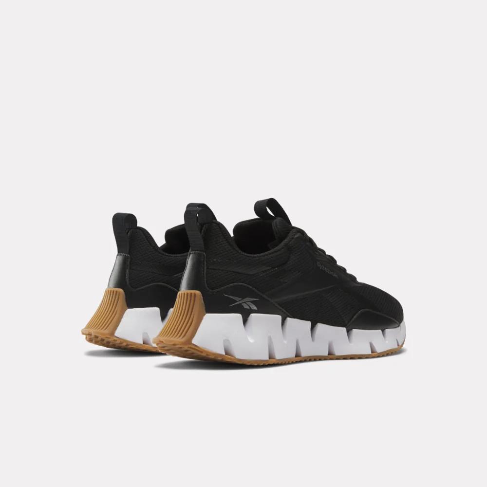 Reebok Footwear Women Zig Dynamica STR Shoes CBLACK/FTWWHT/SILVMT - Image 3