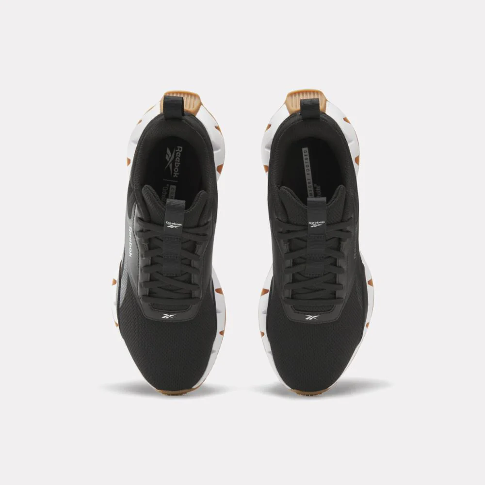 Reebok Footwear Women Zig Dynamica STR Shoes CBLACK/FTWWHT/SILVMT - Image 5