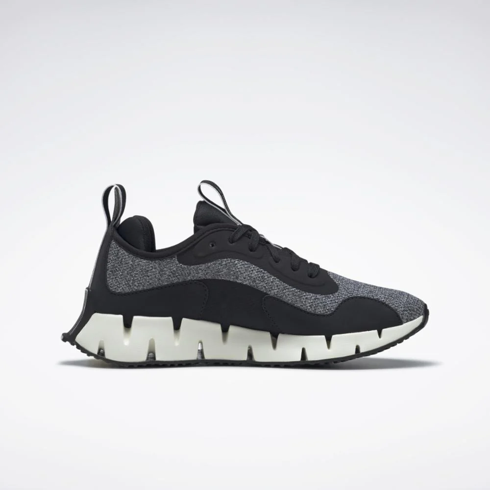 Reebok Footwear Women Zig Dynamica Women's Shoes BLACK/CHALK/ROSGOL - Image 2